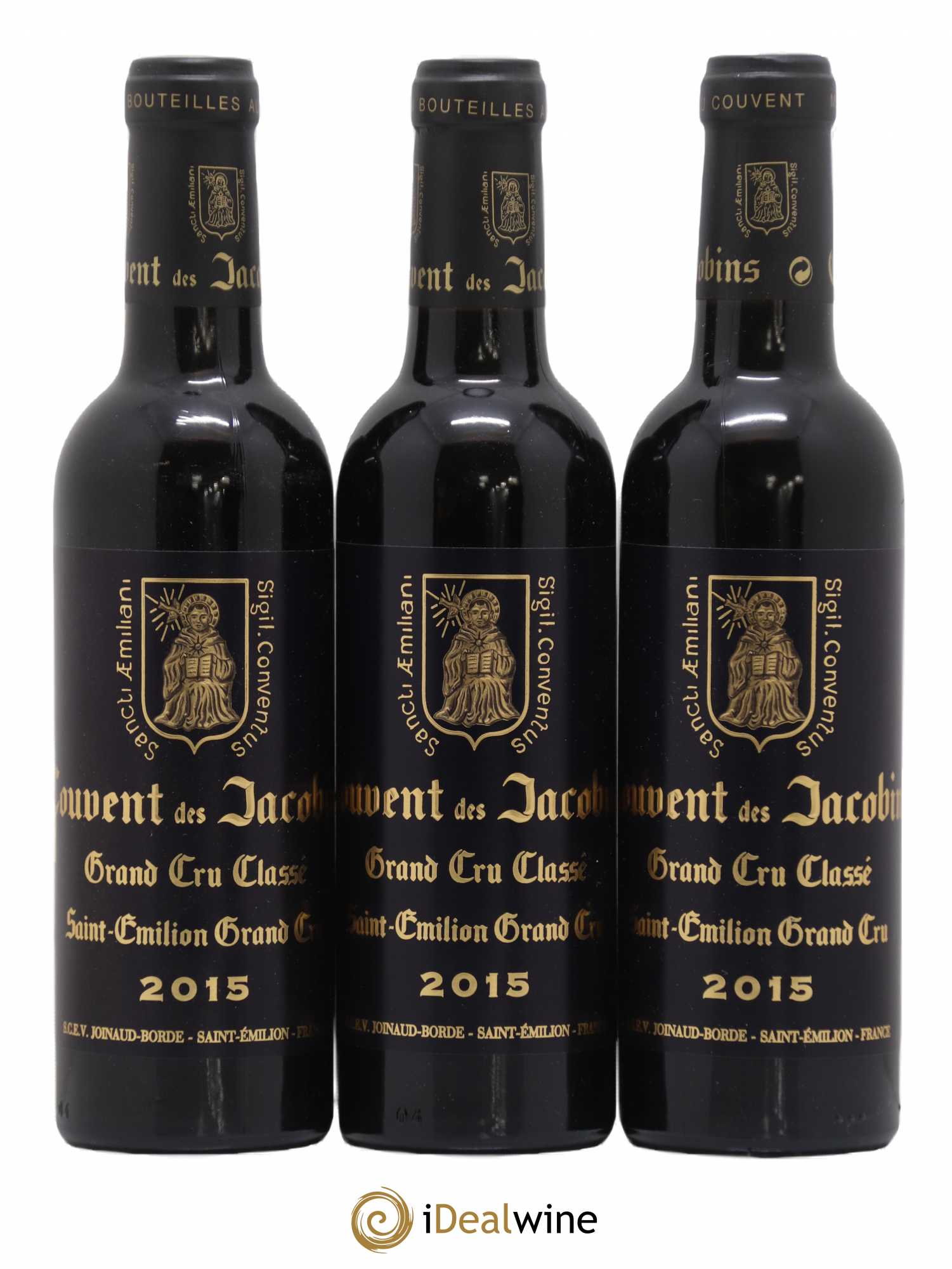 Château Couvent des Jacobins Grand Cru Classé 2015 - Lot de 12 demi bouteilles - 1