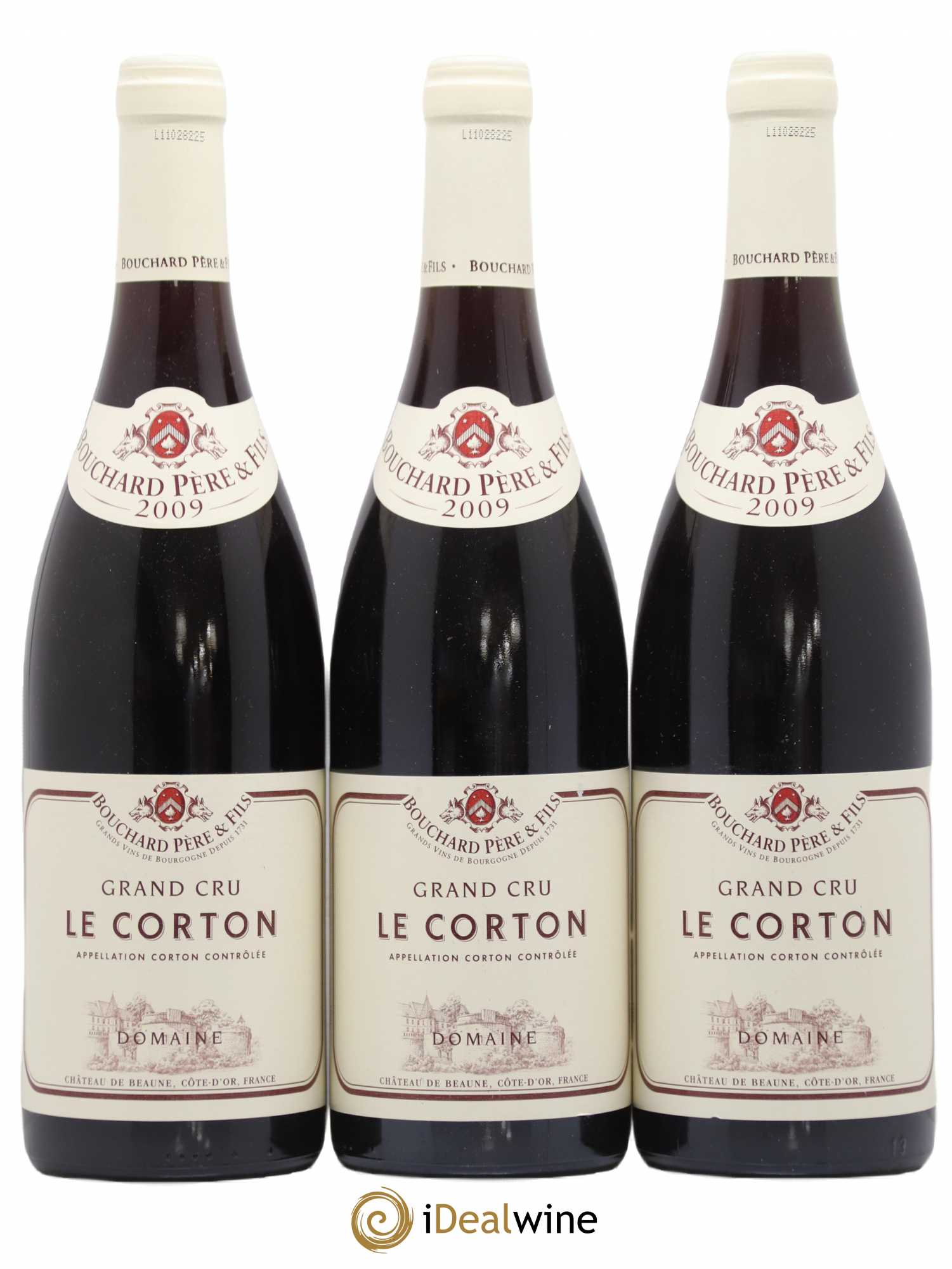 Corton Grand Cru Le Corton Bouchard Père & Fils 2009 - Lot de 3 bouteilles - 0