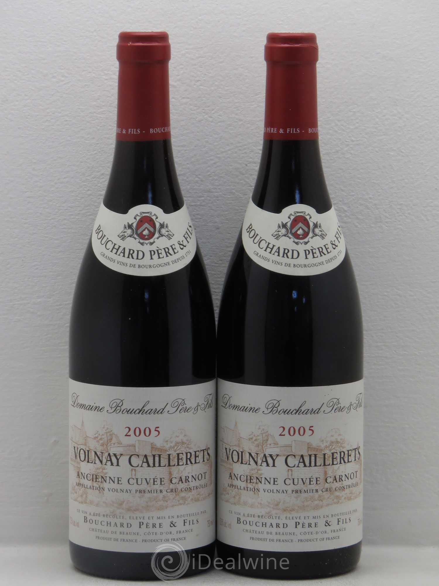 Volnay 1er Cru Caillerets - Ancienne Cuvée Carnot Bouchard Père & Fils 2005 - Lot de 2 bouteilles - 0