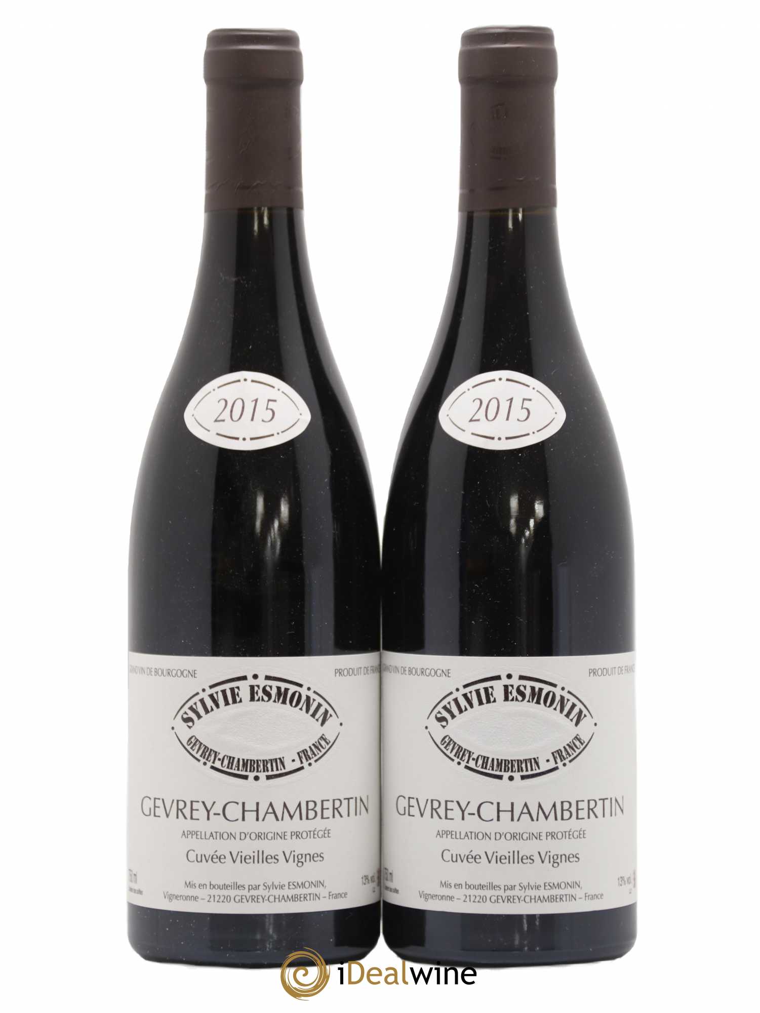 Gevrey-Chambertin Vieilles Vignes Sylvie Esmonin 2015 - Lot de 2 bouteilles - 0