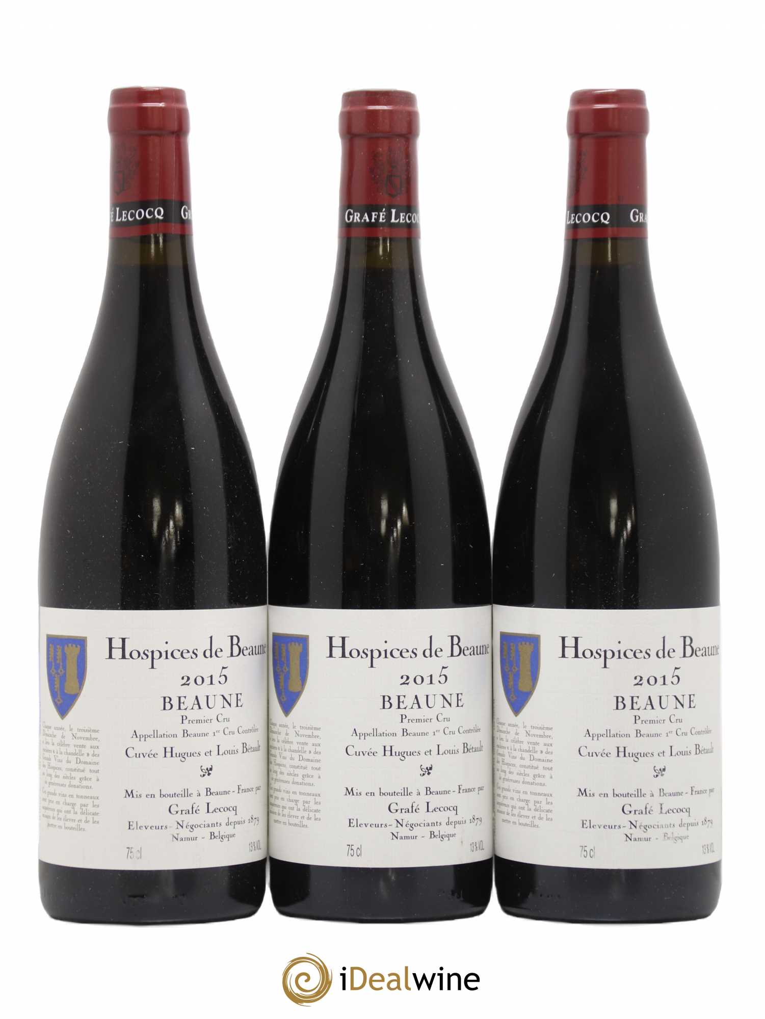 Beaune 1er Cru Cuvée Hugues et Louis Bétault Grafe Lecocq Hospice de Beaune 2015 - Lot de 6 bouteilles - 2