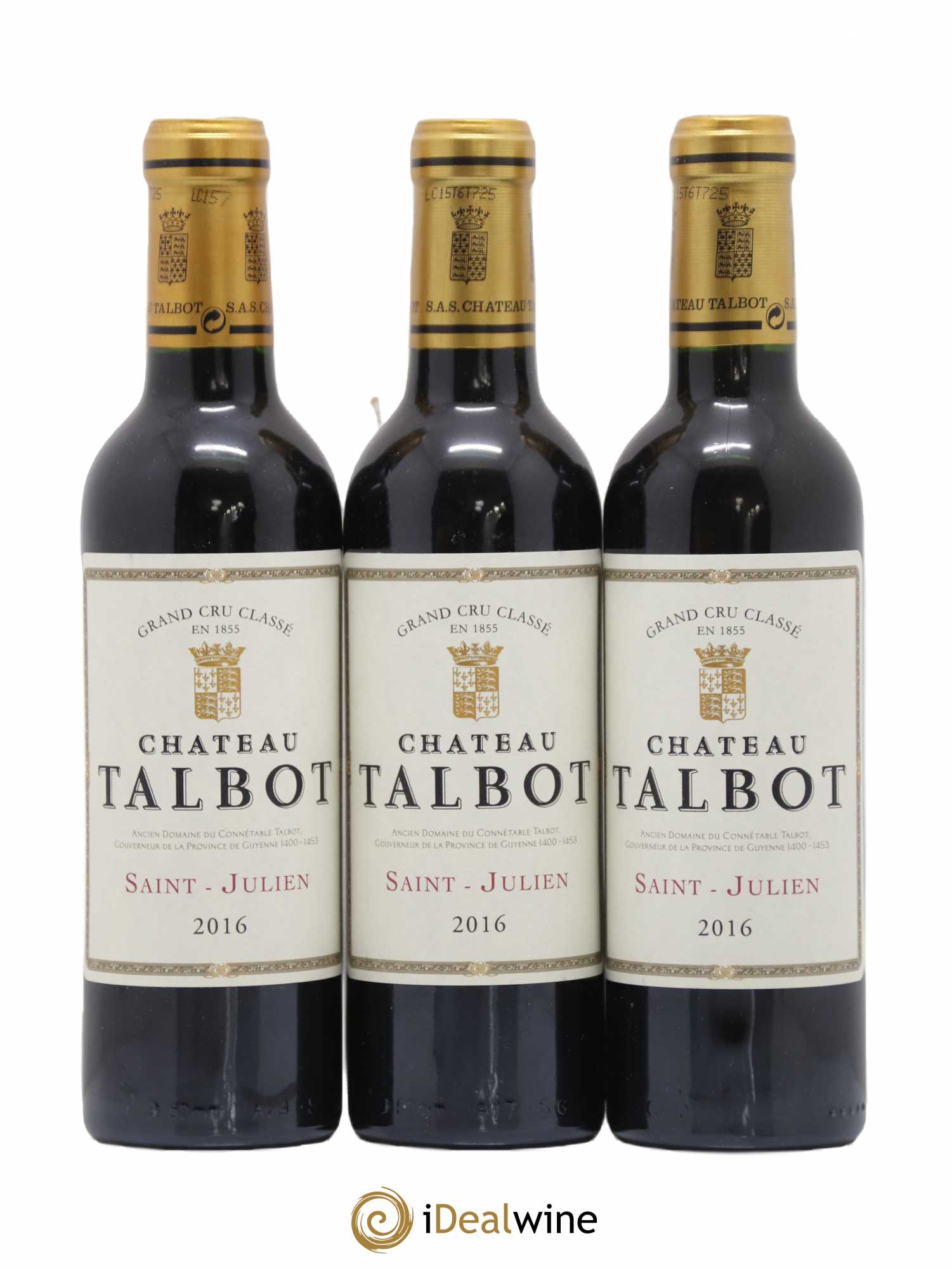 Château Talbot 4ème Grand Cru Classé 2016 - Lot de 6 demi bouteilles - 2