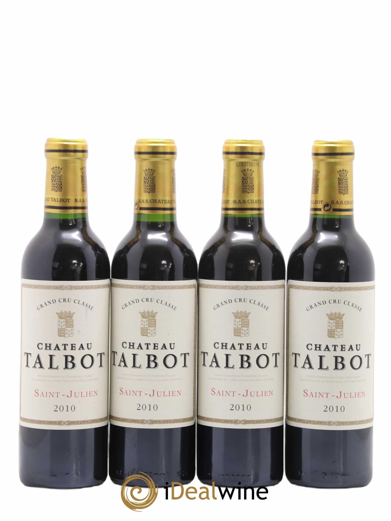 Château Talbot 4ème Grand Cru Classé 2010 - Lot de 12 demi bouteilles - 2