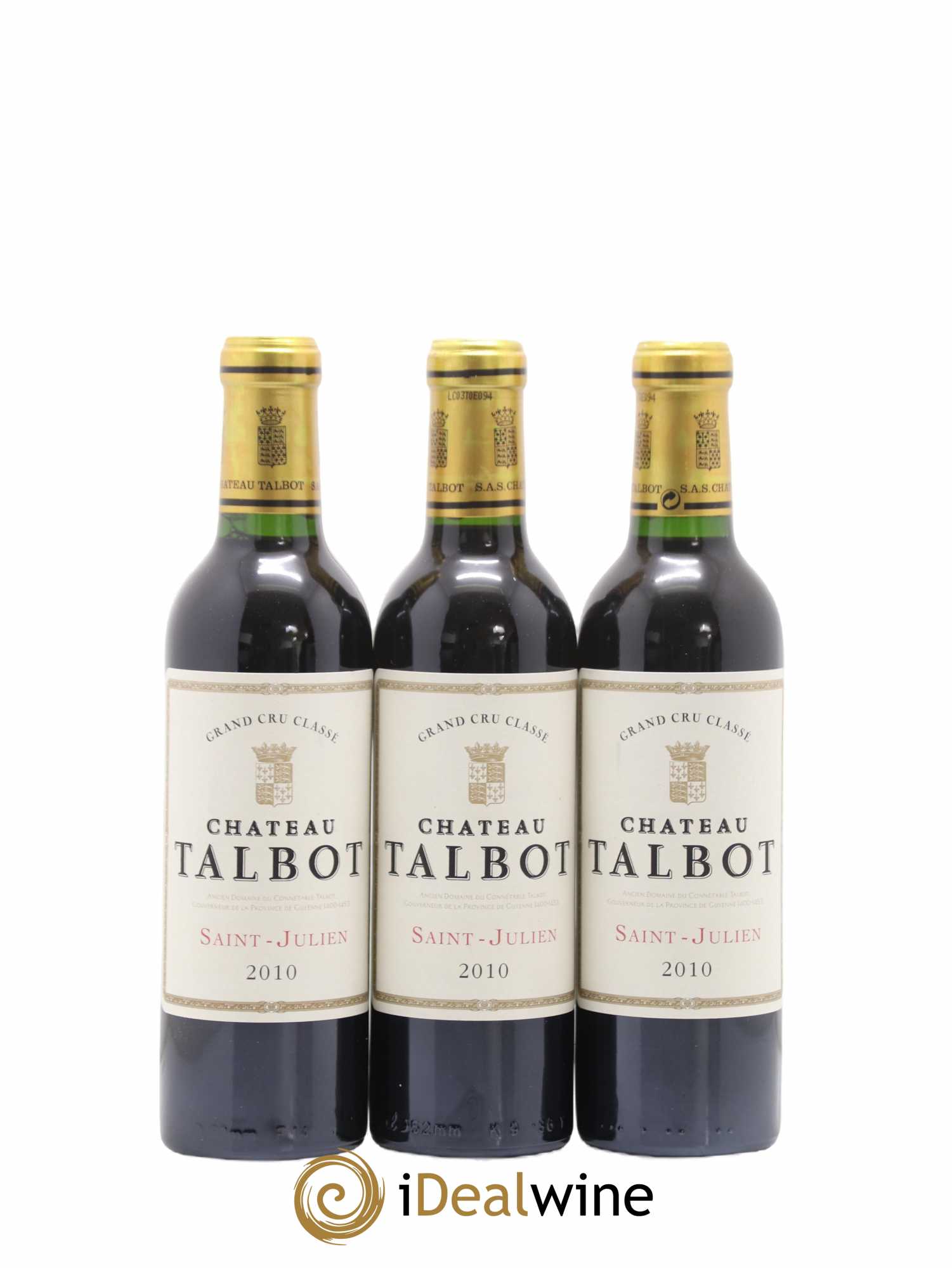 Château Talbot 4ème Grand Cru Classé (sans prix de réserve) 2010 - Lot de 6 demi bouteilles - 2