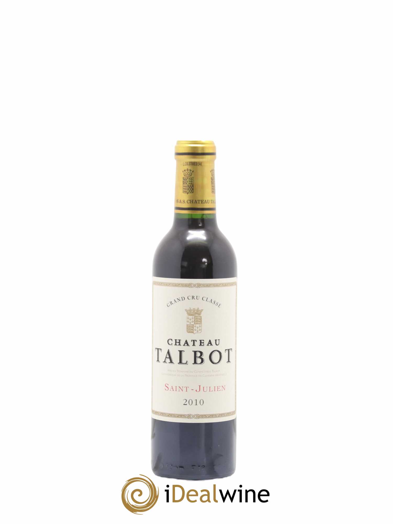 Château Talbot 4ème Grand Cru Classé 2010 - Lot de 1 demi bouteille - 0