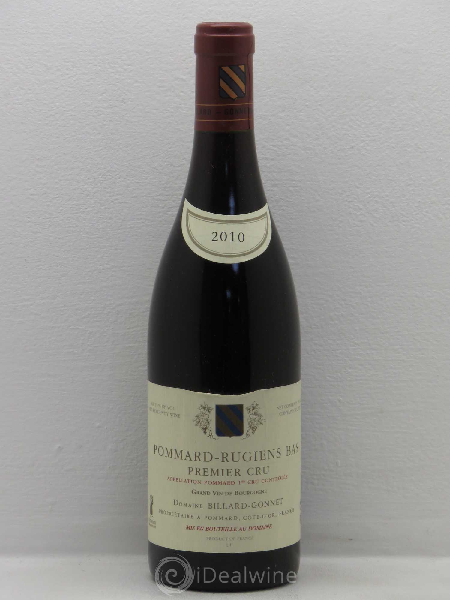 Pommard 1er Cru Billard Gonnet 2010 - Lot de 12 bouteilles - 0