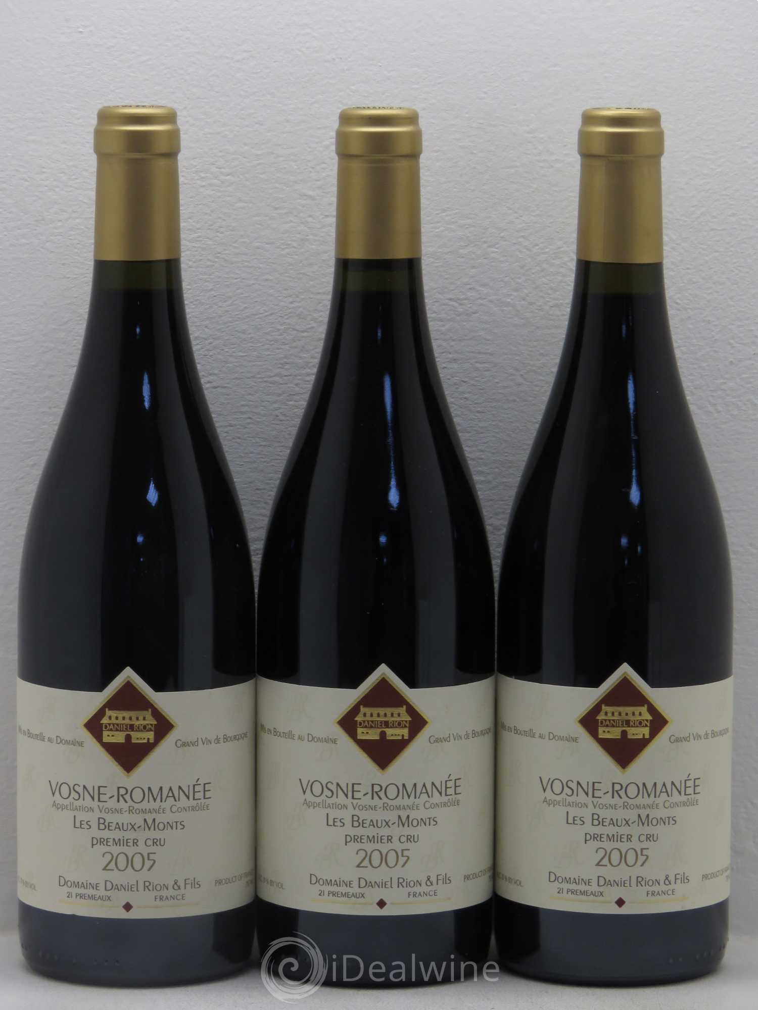 Vosne-Romanée 1er Cru 2005 - Lot de 3 bouteilles - 0
