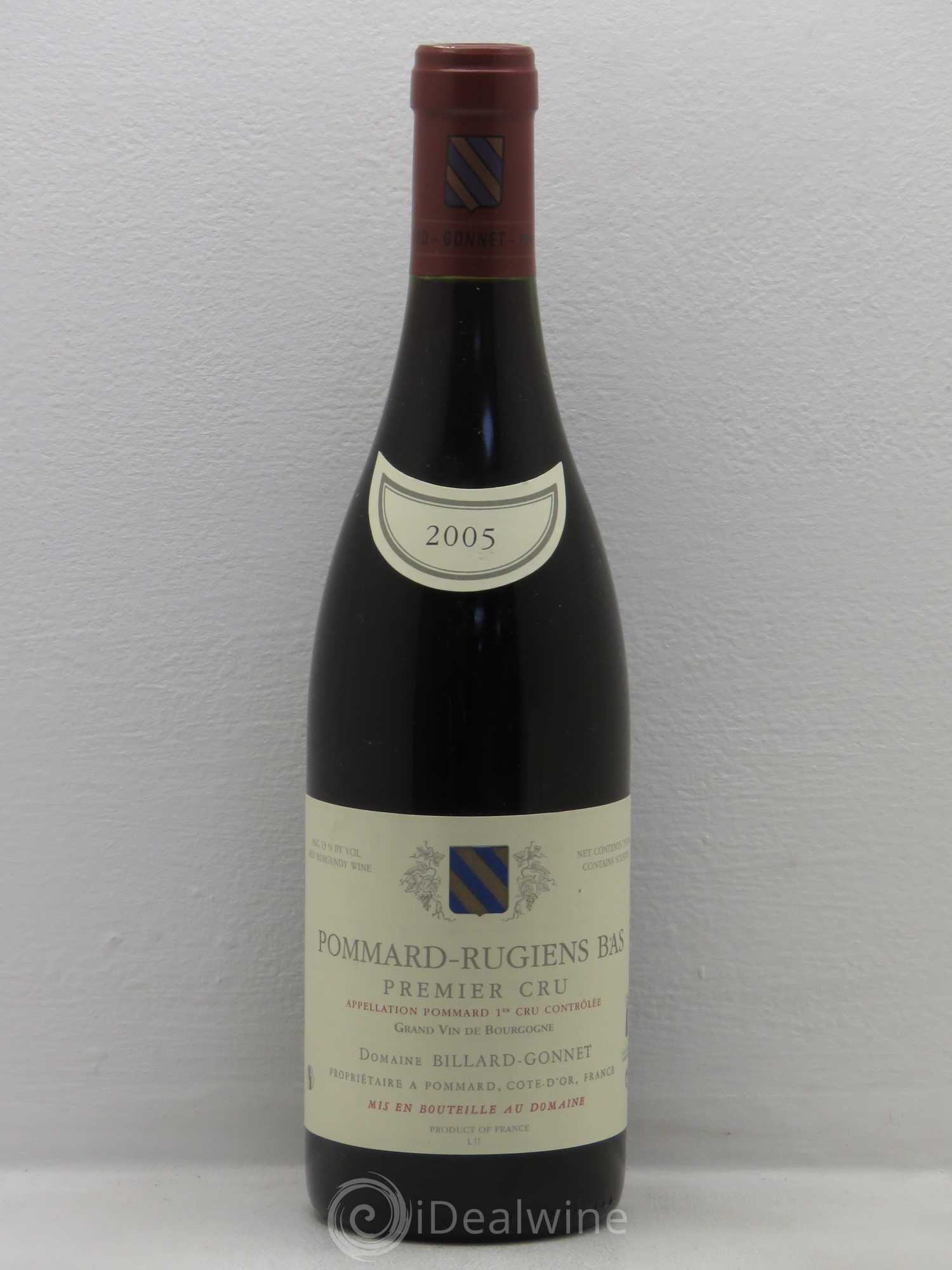 Pommard 1er Cru Billard Gonnet 2005 - Lot de 6 bouteilles - 0