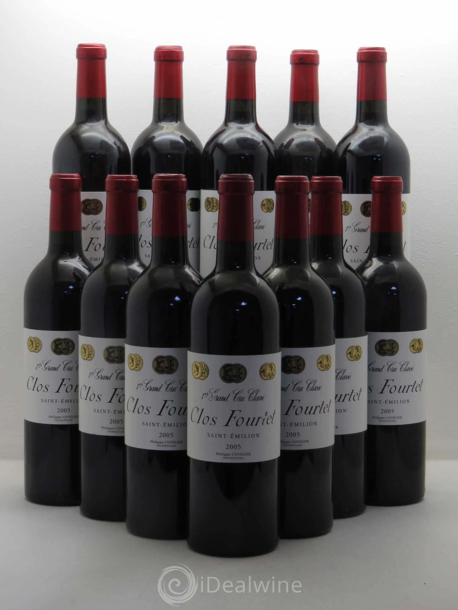 Clos Fourtet 1er Grand Cru Classé B 2005 - Lot de 12 bouteilles - 0