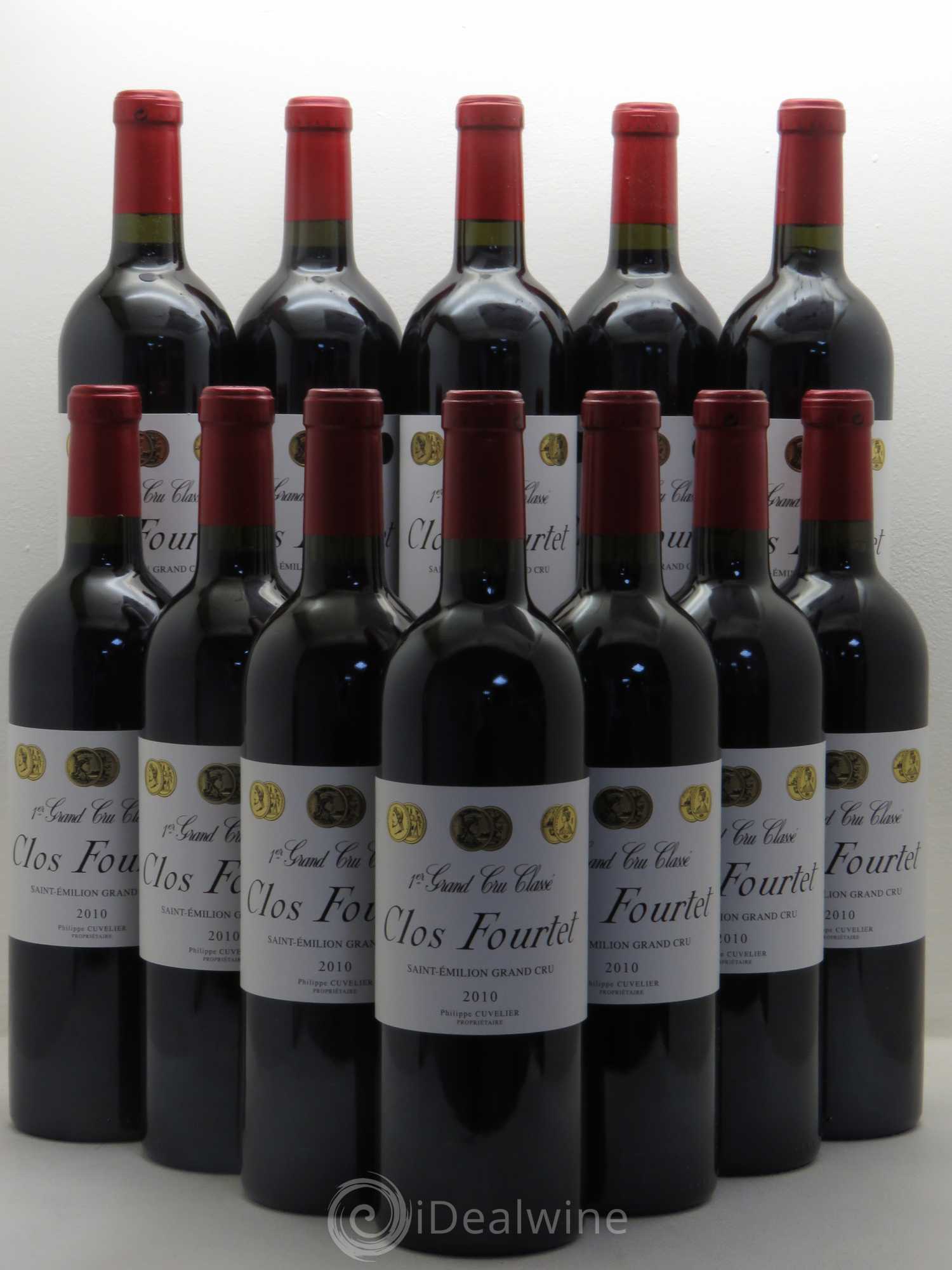 Clos Fourtet 1er Grand Cru Classé B 2010 - Lot de 12 bouteilles - 0