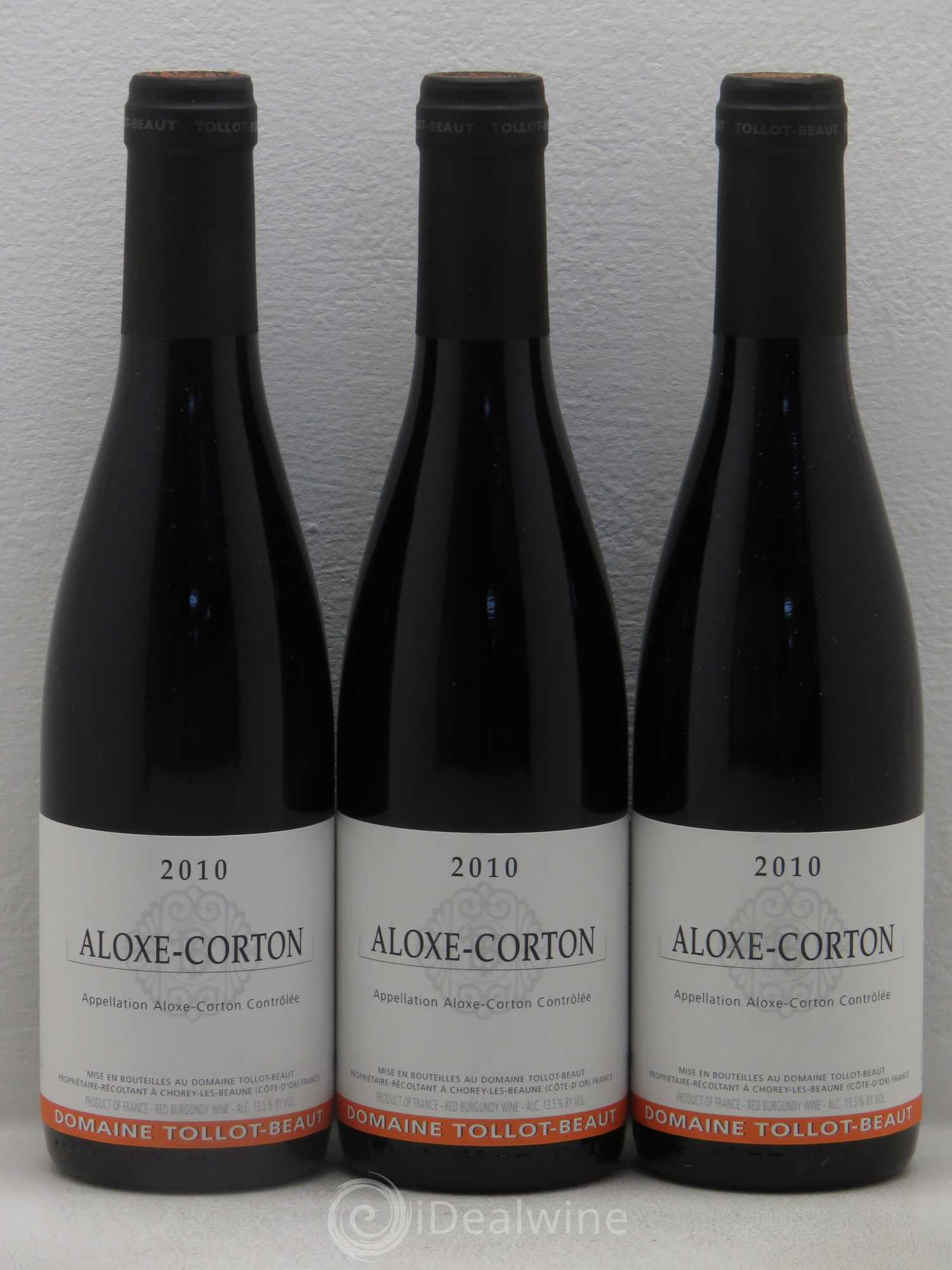 Aloxe-Corton Tollot Beaut (Domaine) 2010 - Lot de 3 demi bouteilles - 0