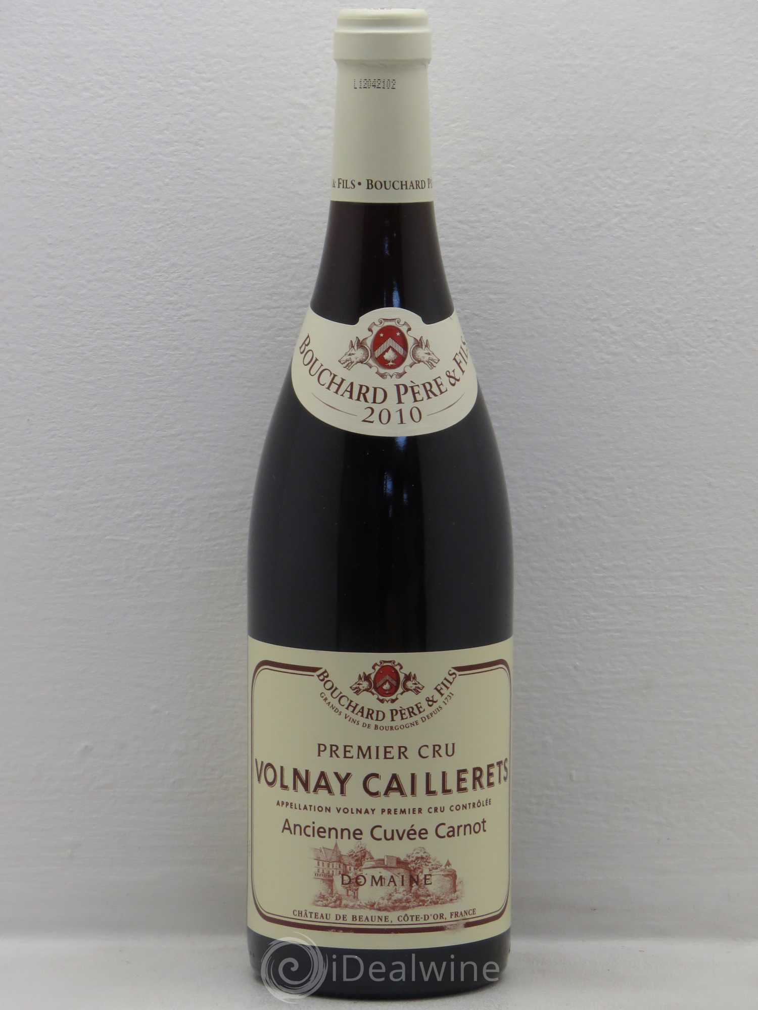 Volnay 1er Cru Caillerets - Ancienne Cuvée Carnot Bouchard Père & Fils 2010 - Lot de 6 bouteilles - 0