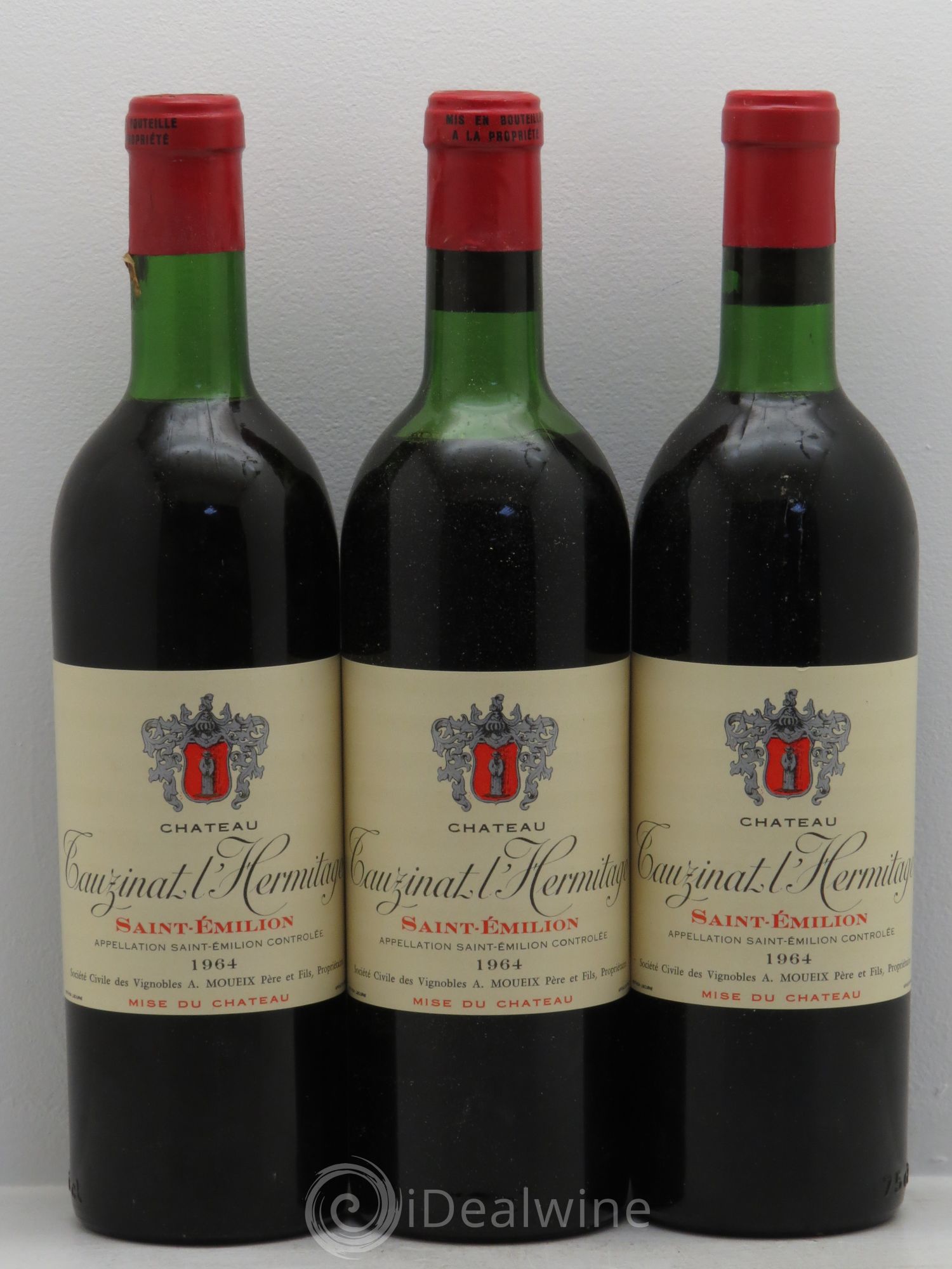 Saint-Émilion Château Fauzinat Saint Emilion 1964 - Posten von 3 Flaschen - 0