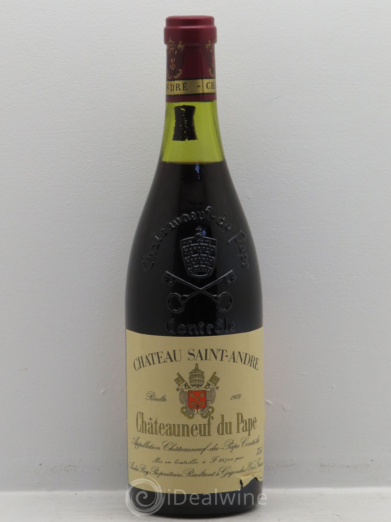 Châteauneuf-du-Pape Château Saint André 1978 - Lot de 6 bouteilles - 0