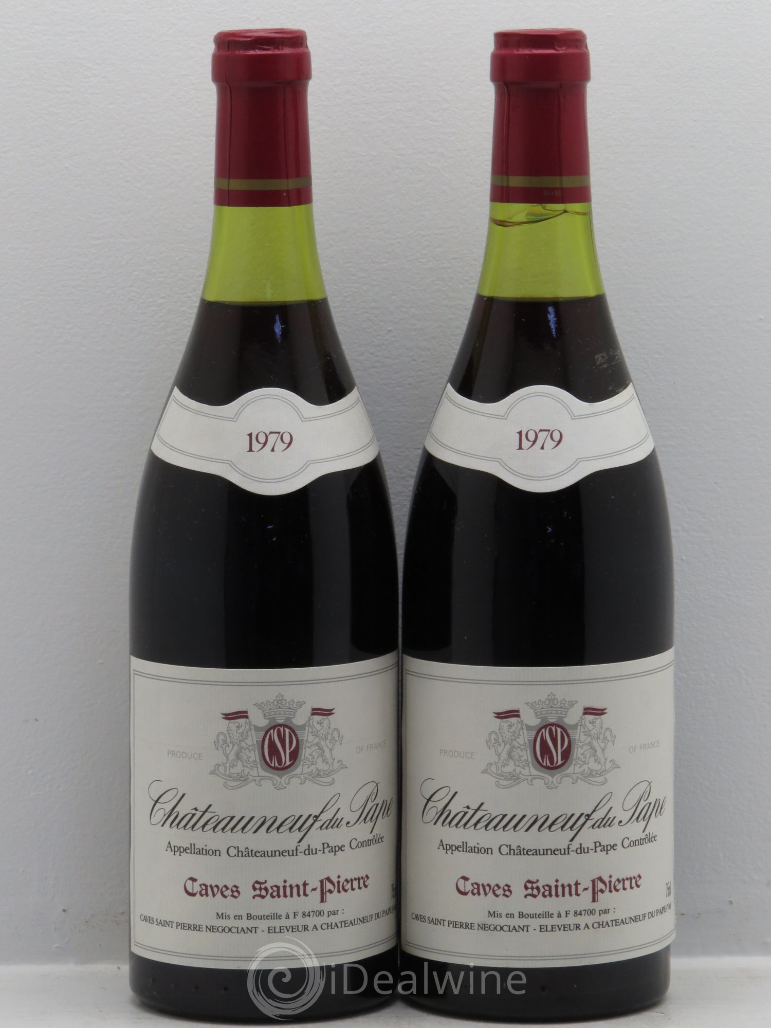 Châteauneuf-du-Pape Cave Saint Pierre 1979 - Lot de 2 bouteilles - 0