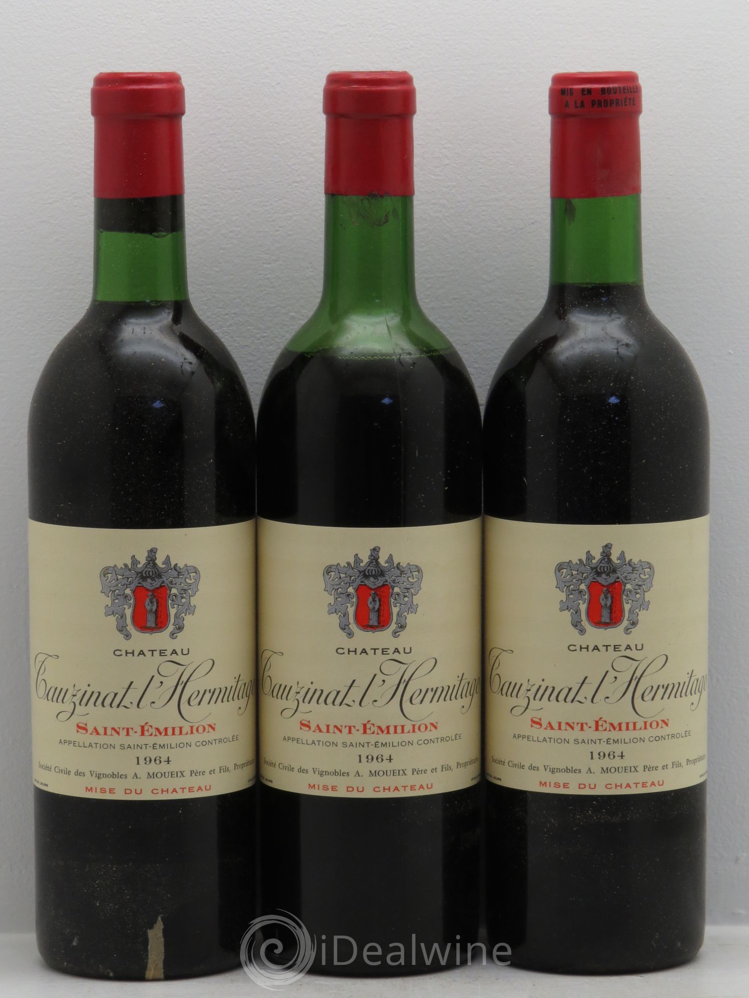 Saint-Émilion Château Fauzinat Saint Emilion 1964 - Posten von 3 Flaschen - 0