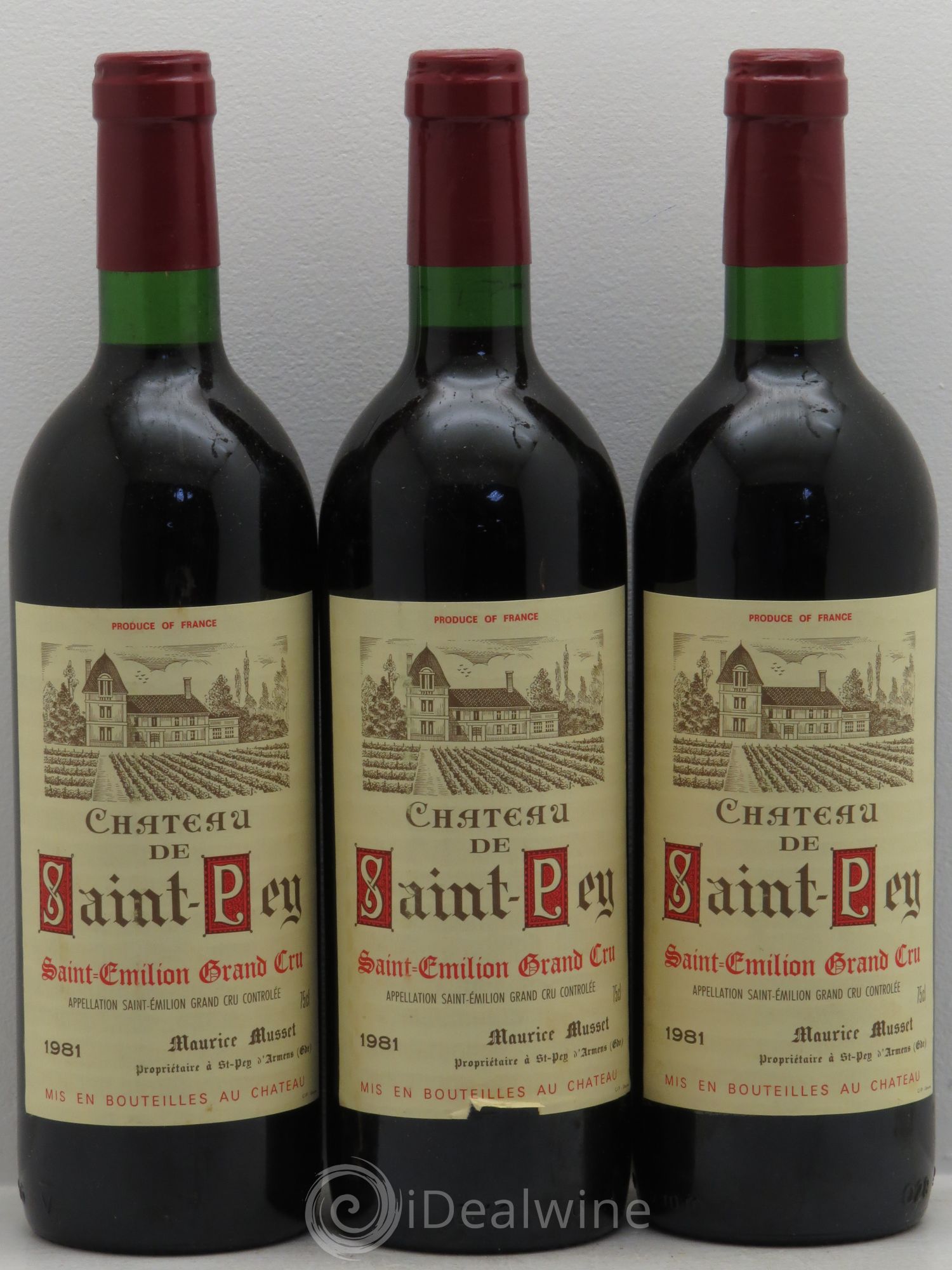 Saint-Émilion 1981 - Posten von 3 Flaschen - 0