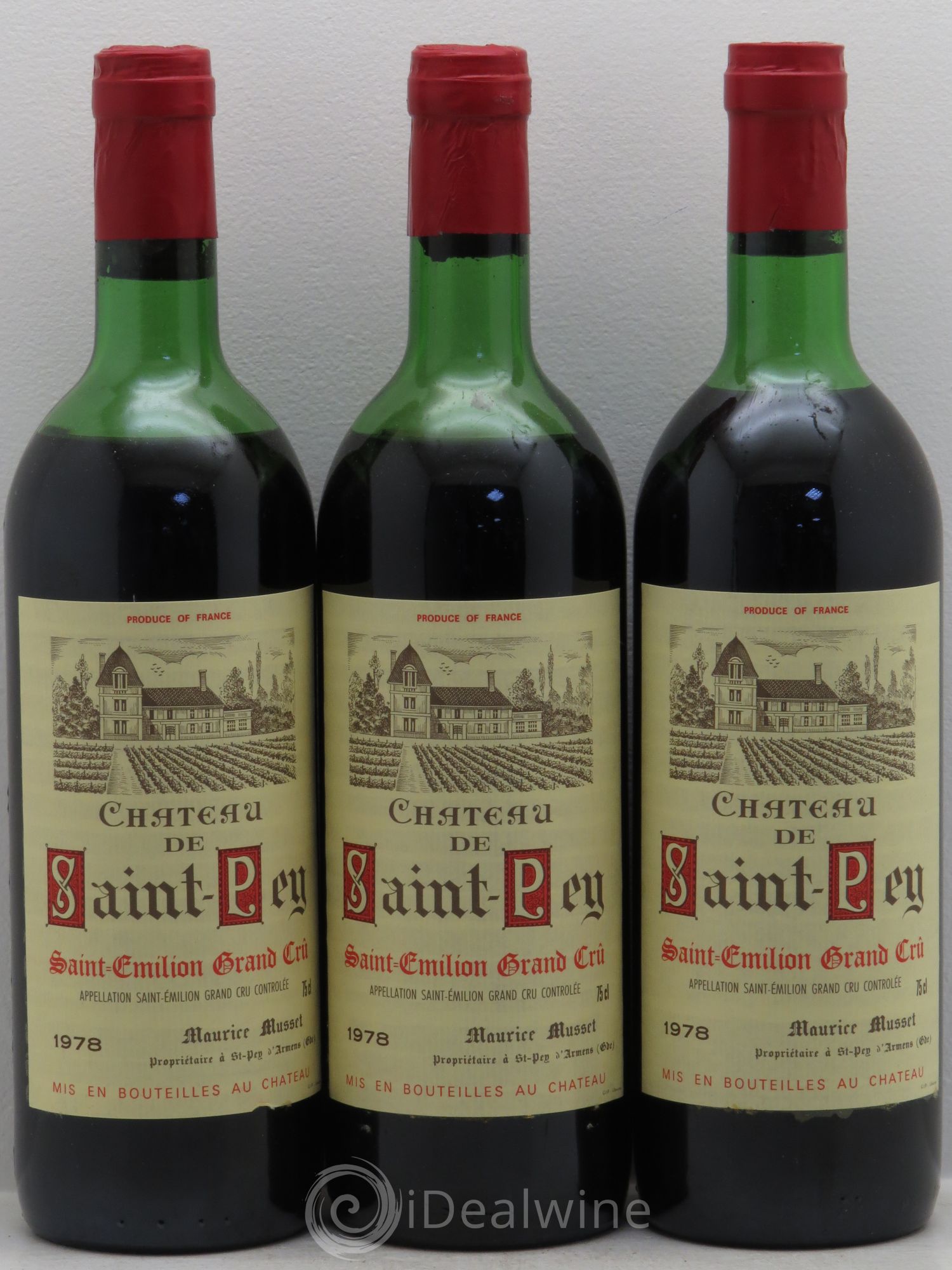 Saint-Émilion 1978 - Posten von 3 Flaschen - 0