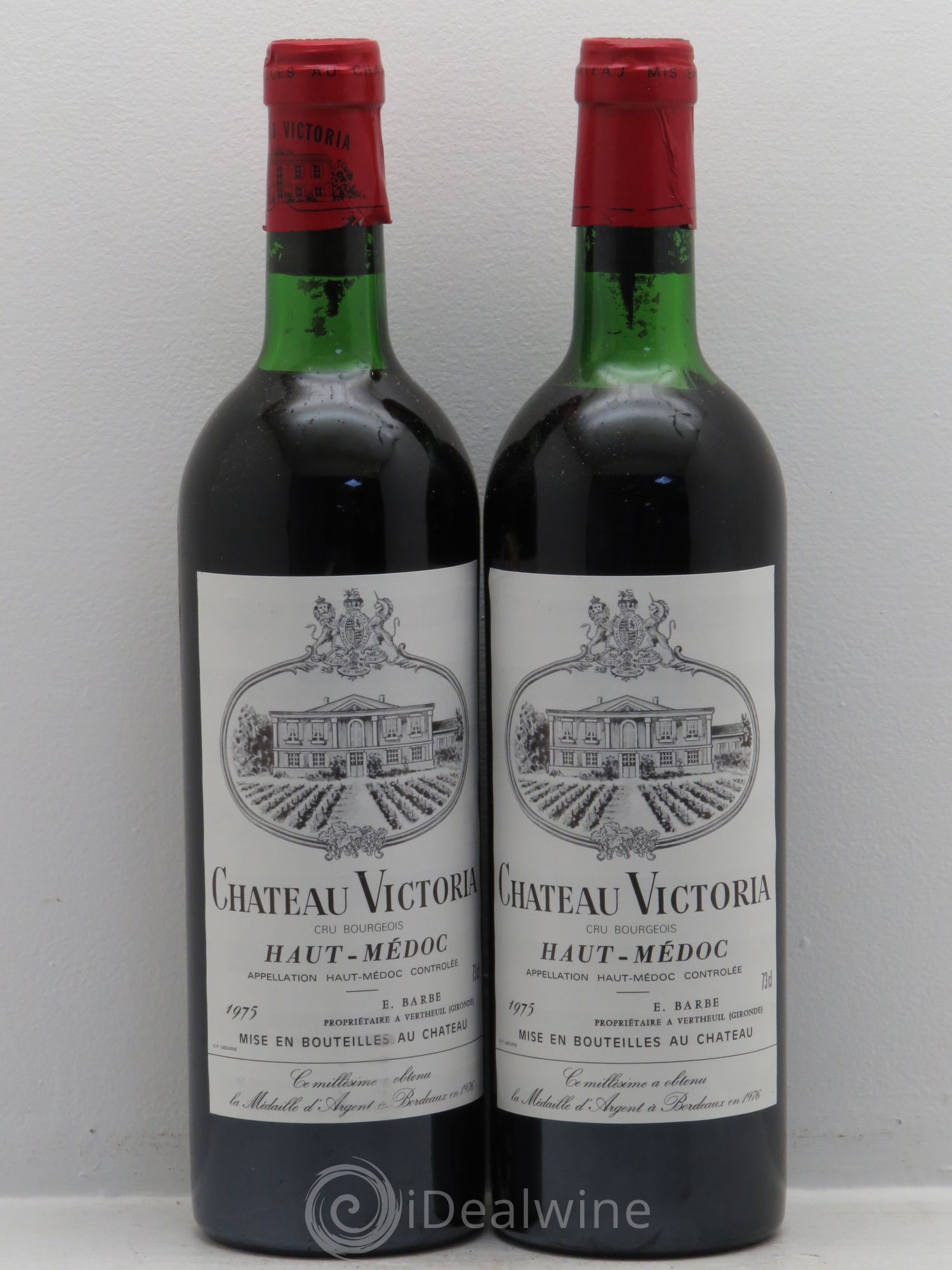 Château Victoria Cru Bourgeois (sans prix de réserve) 1975 - Lot de 2 bouteilles - 0