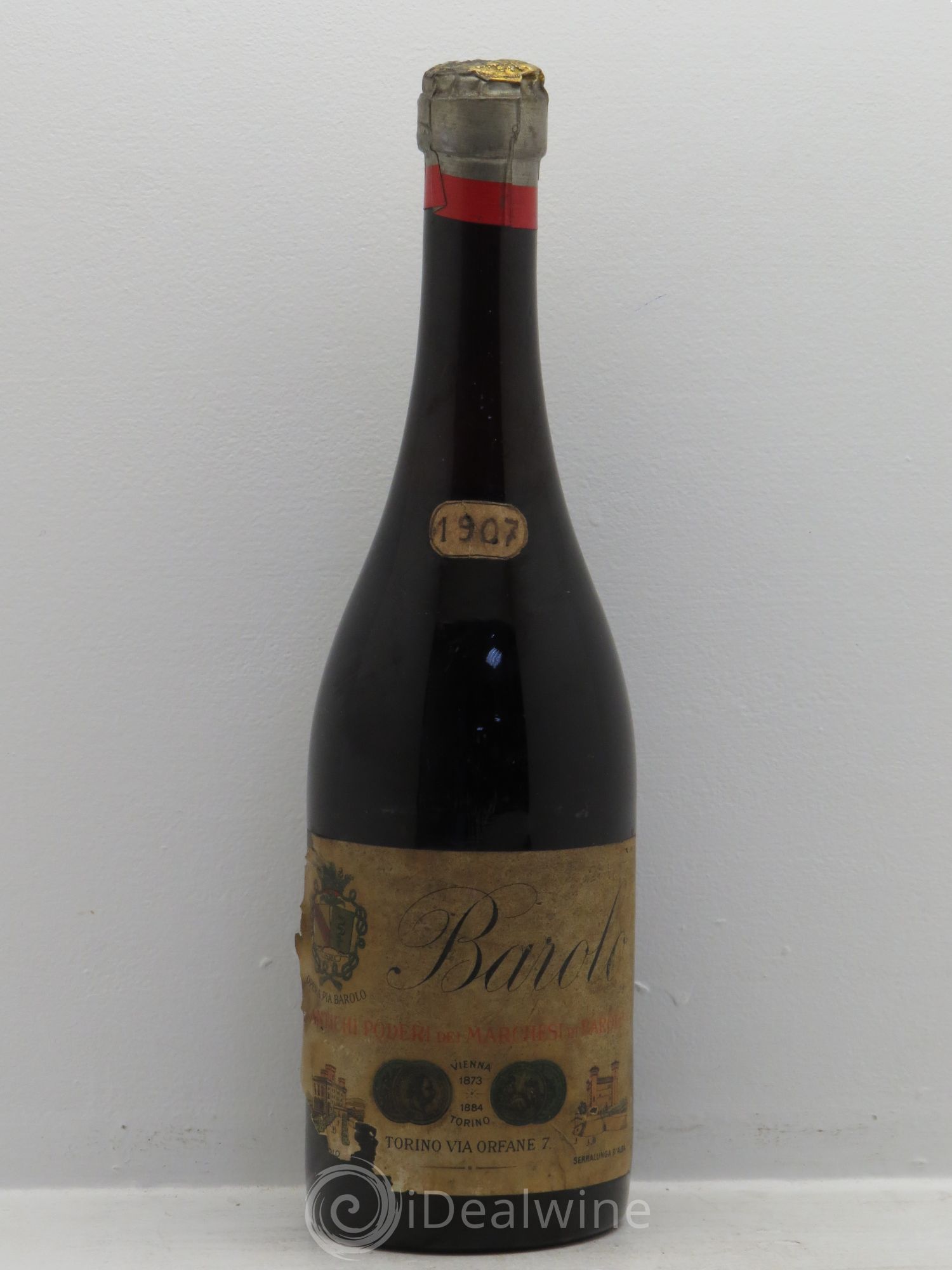Barolo Anticvhi Pedeiri dei marchesi di Barolo 1907 - Posten von 1 Flasche - 0