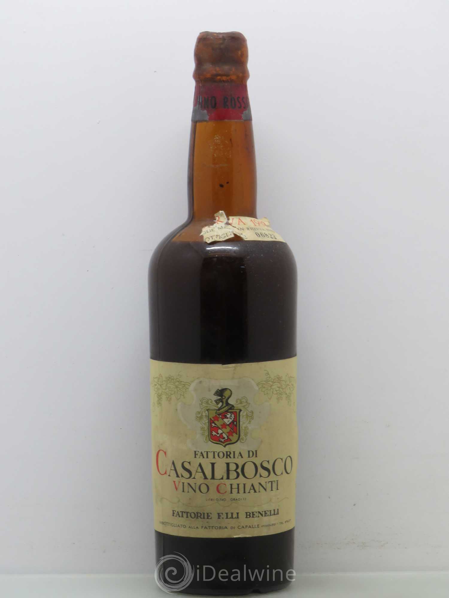 Chianti DOCG Fattoria Di Casalbosco Fomo Benelli Riserva 1962 - Posten von 1 Flasche - 0
