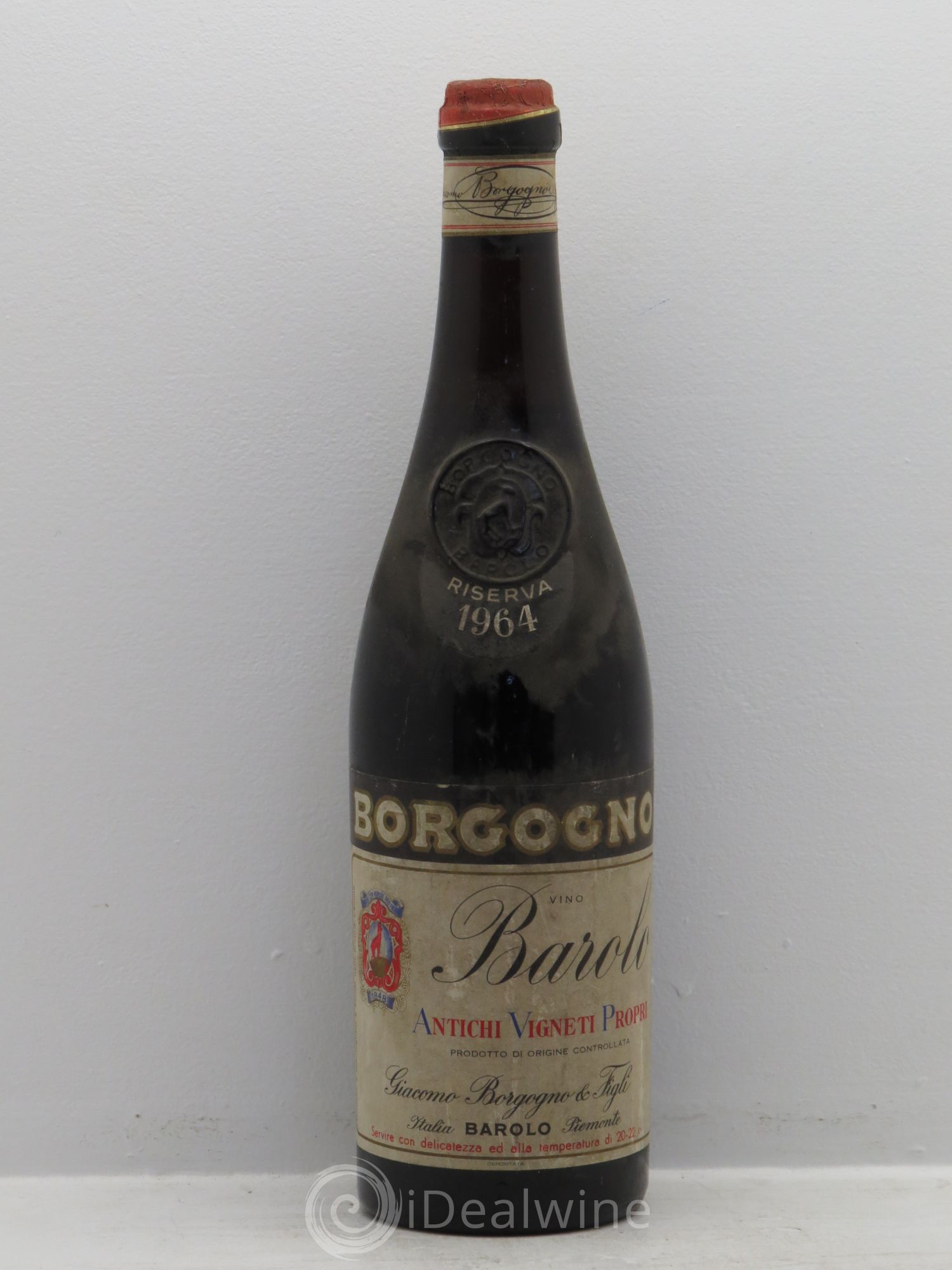 Barolo Borgogno Vigneti 1964 - Lot de 1 bouteille - 0