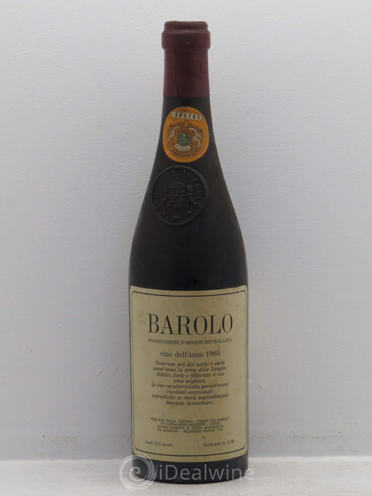Barolo 1965 - Posten von 1 Flasche - 0