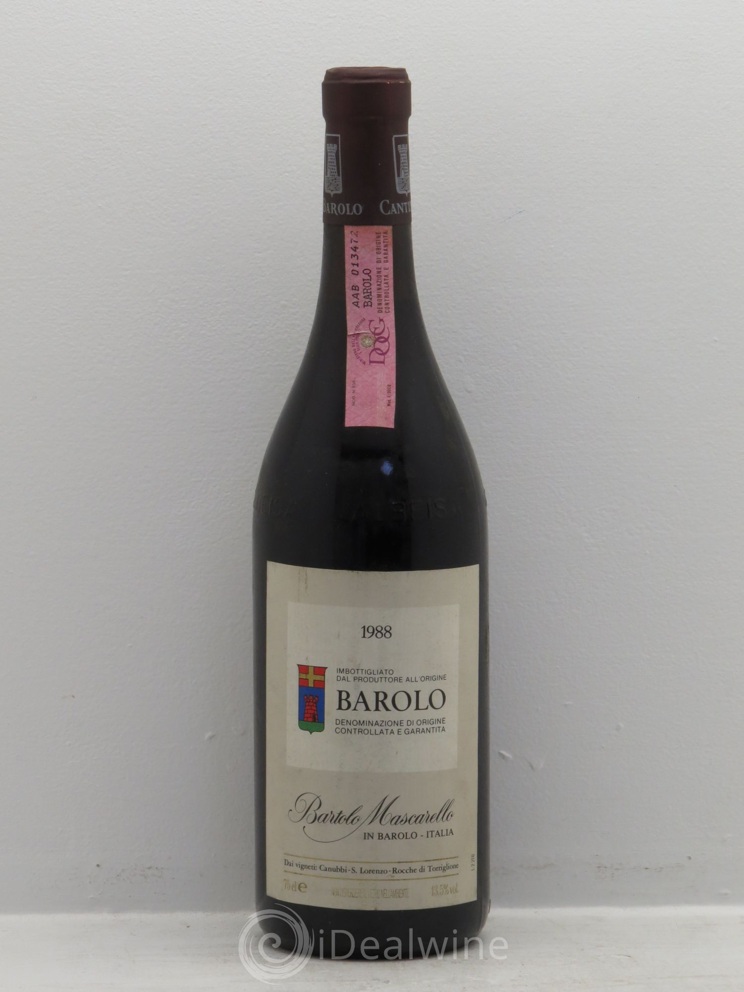 Barolo Bartolo Mascarello 1988 - Lot de 1 bouteille - 0
