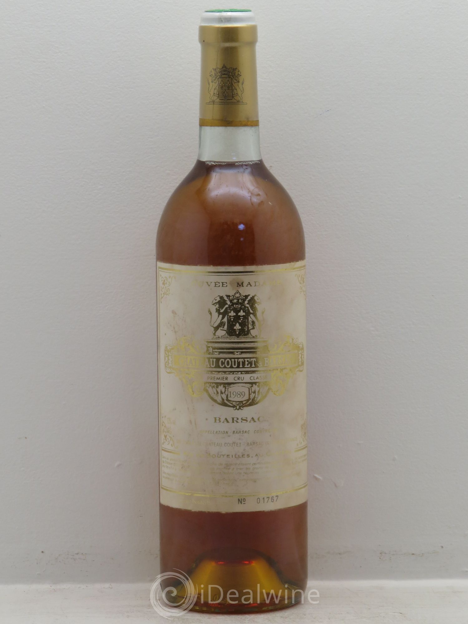 Château Coutet - Cuvée Madame 1er Grand Cru Classé 1989 - Lotto di 1 bottiglia - 0