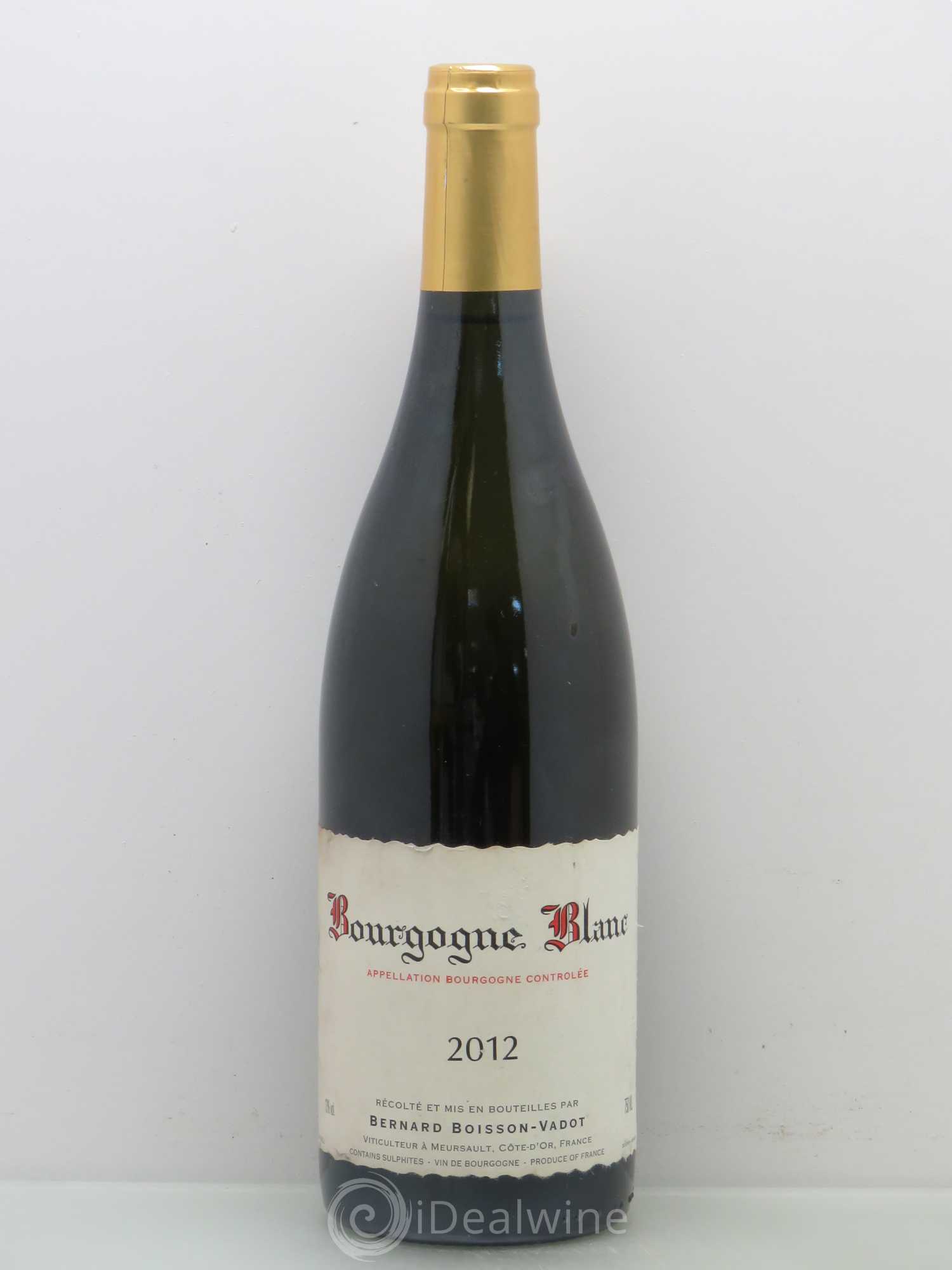 Bourgogne Boisson-Vadot (Domaine) (sans prix de réserve) 2012 - Lot de 1 bouteille - 0