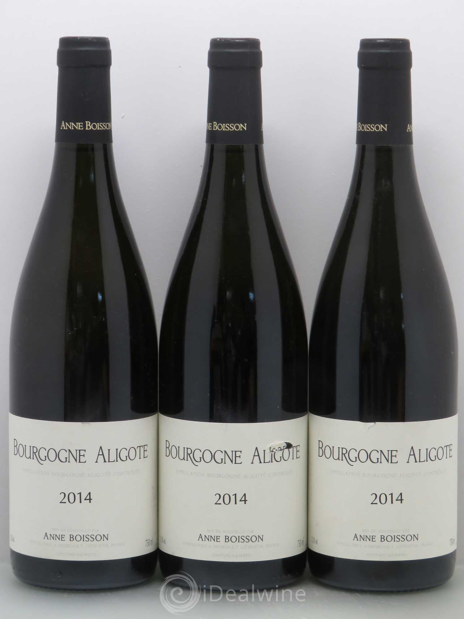 Bourgogne Aligoté Anne Boisson (sans prix de réserve) 2014 - Lot de 3 bouteilles - 0