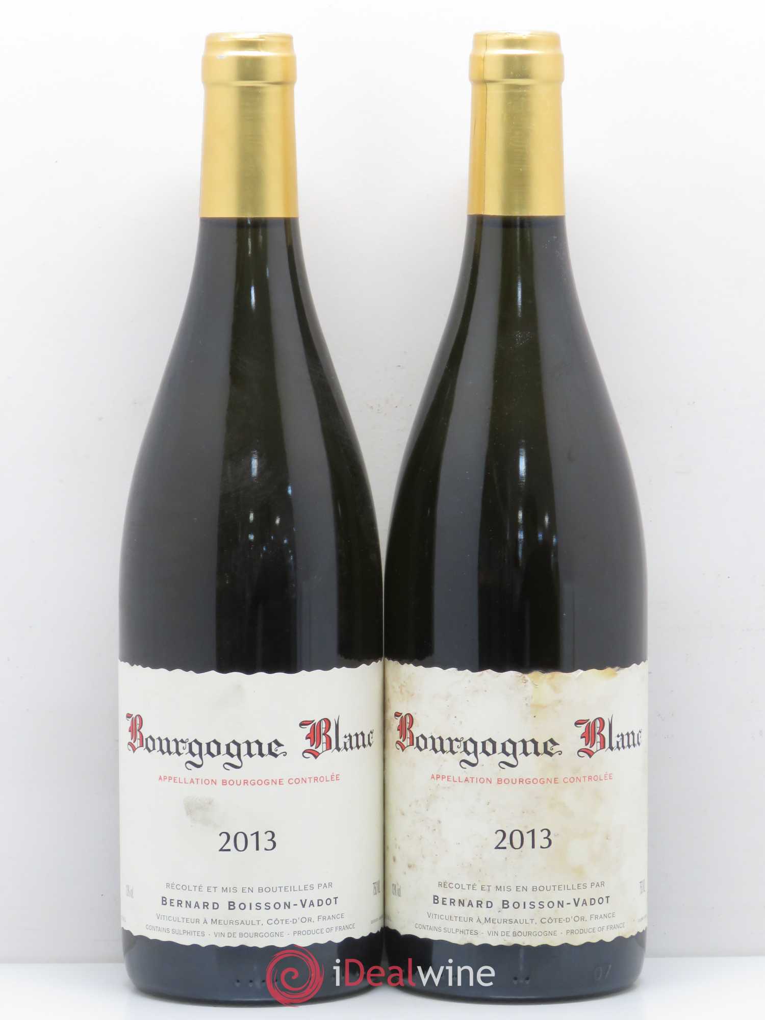 Bourgogne Boisson-Vadot (Domaine) (sans prix de réserve) 2013 - Lot de 2 bouteilles - 0