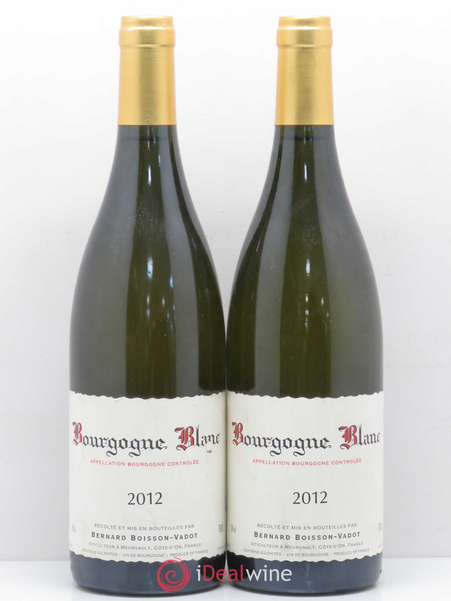 Bourgogne Boisson-Vadot (Domaine) Chardonnay (sans prix de réserve) 2012 - Posten von 2 Flaschen - 0