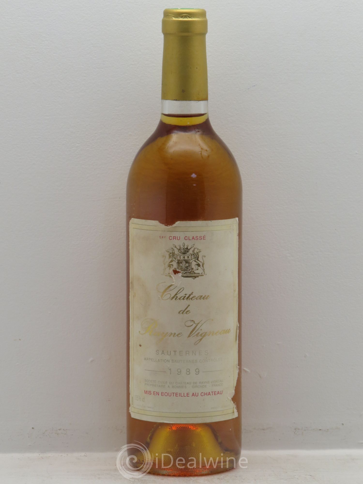 Château de Rayne Vigneau 1er Grand Cru Classé 1989 - Lotto di 1 bottiglia - 0