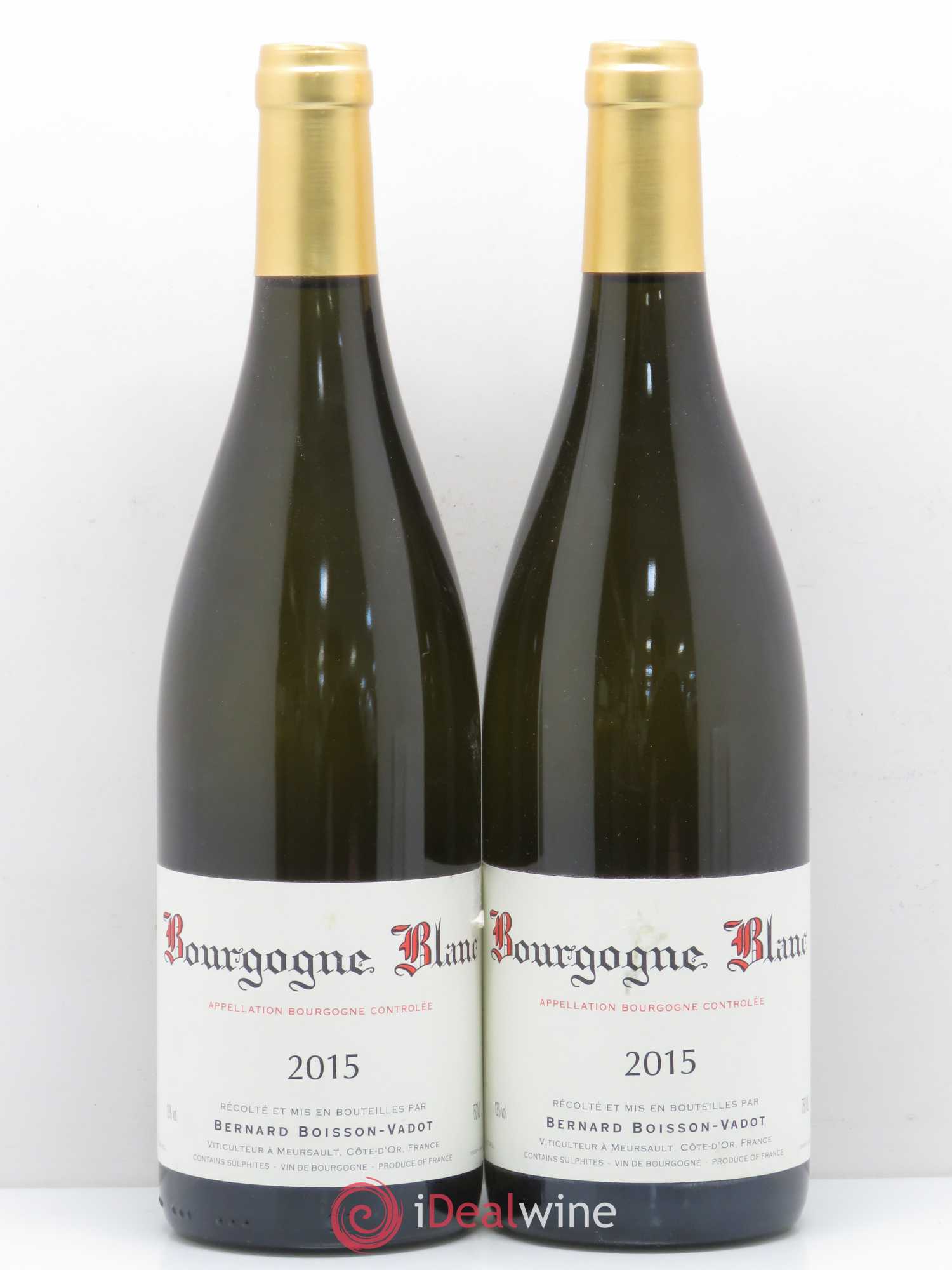 Bourgogne Boisson-Vadot (Domaine) Chardonnay (sans prix de réserve) 2015 - Posten von 2 Flaschen - 0