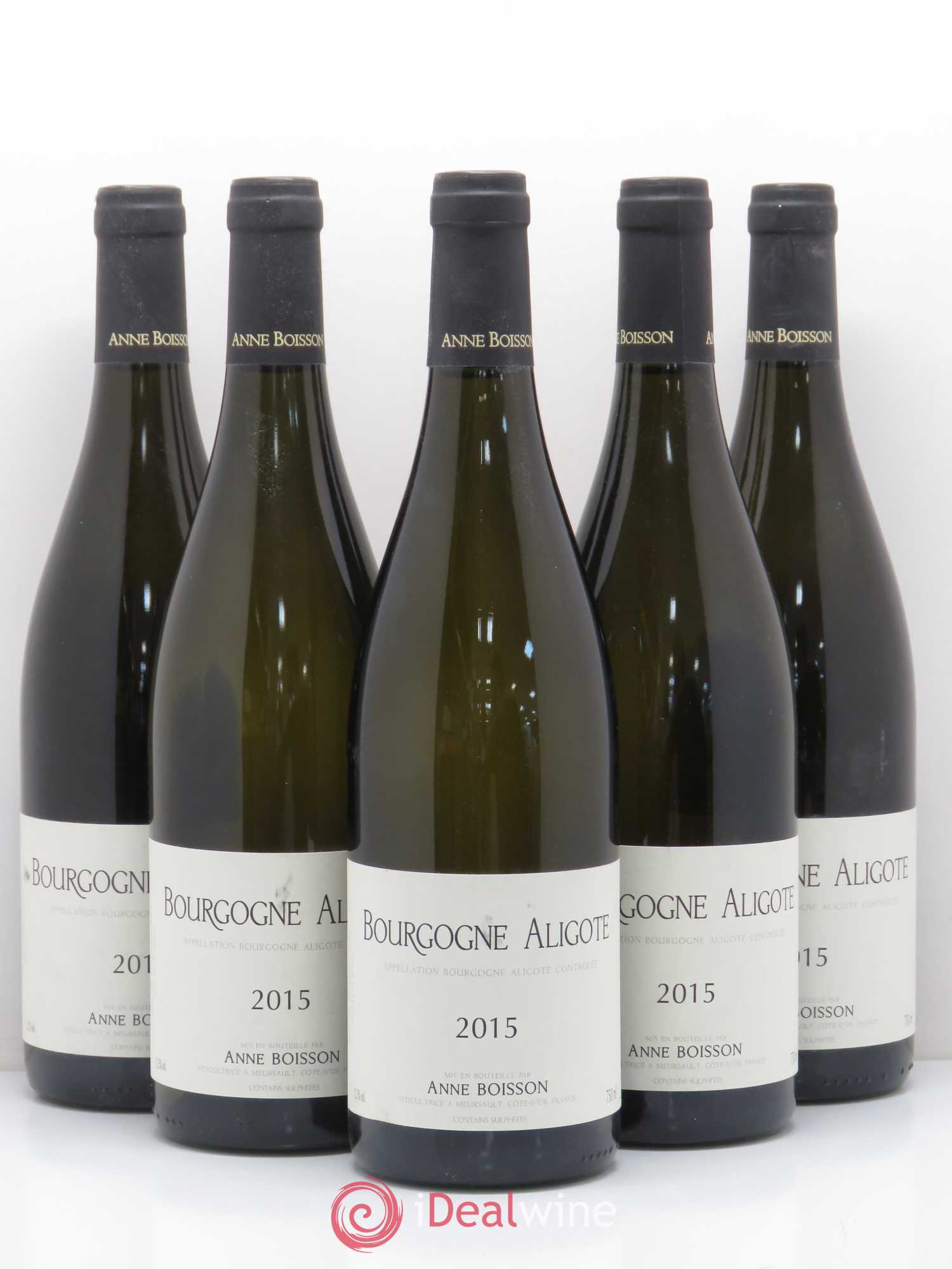 Bourgogne Aligoté Anne Boisson (sans prix de réserve) 2015 - Lot de 5 bouteilles - 0