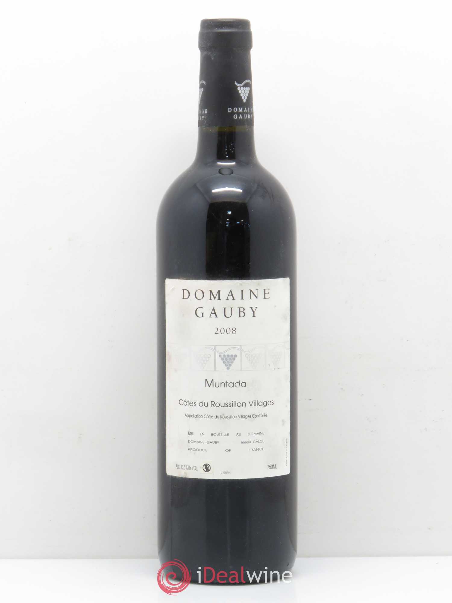Côtes Catalanes (anciennement Côtes du Roussillon Villages) La Muntada Gauby (Domaine) (sans prix de réserve) 2008 - Lot de 1 bouteille - 0