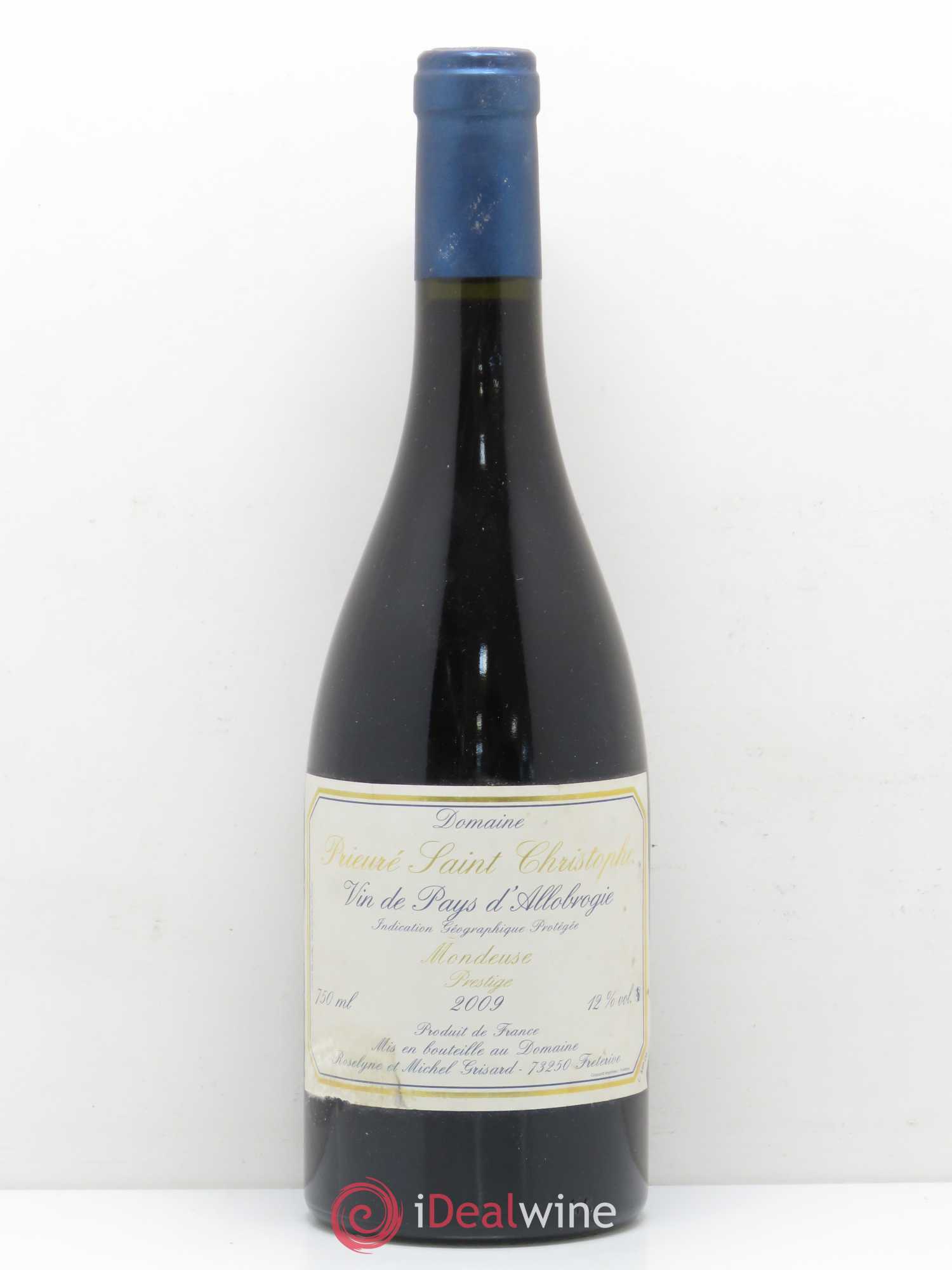 Vin de Savoie VDP d'Allobrogie Mondeuse Prestige Prieuré St Christophe Michel Grisard (sans prix de réserve) 2009 - Posten von 1 Flasche - 0