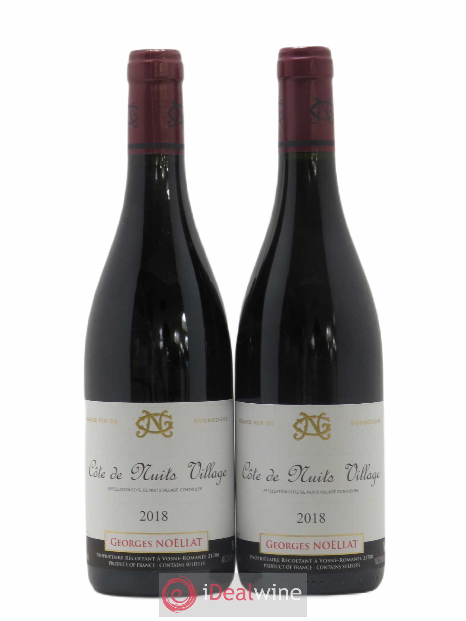 Côte de Nuits-Villages Domaine Georges Noellat 2018 - Posten von 2 Flaschen - 0