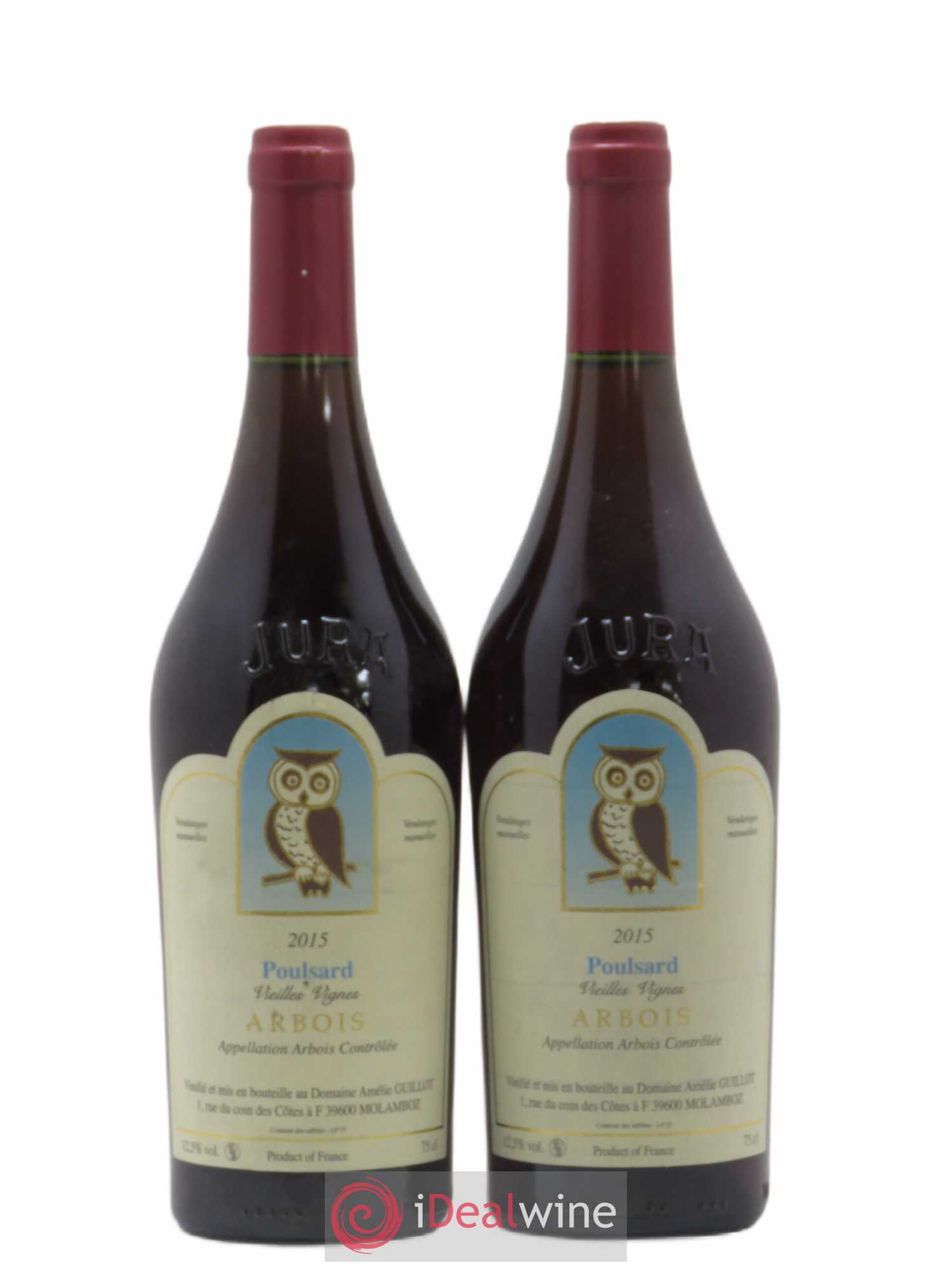 Arbois Poulsard Vieilles Vignes Amélie Guillot (sans prix de réserve) 2015 - Posten von 2 Flaschen - 0