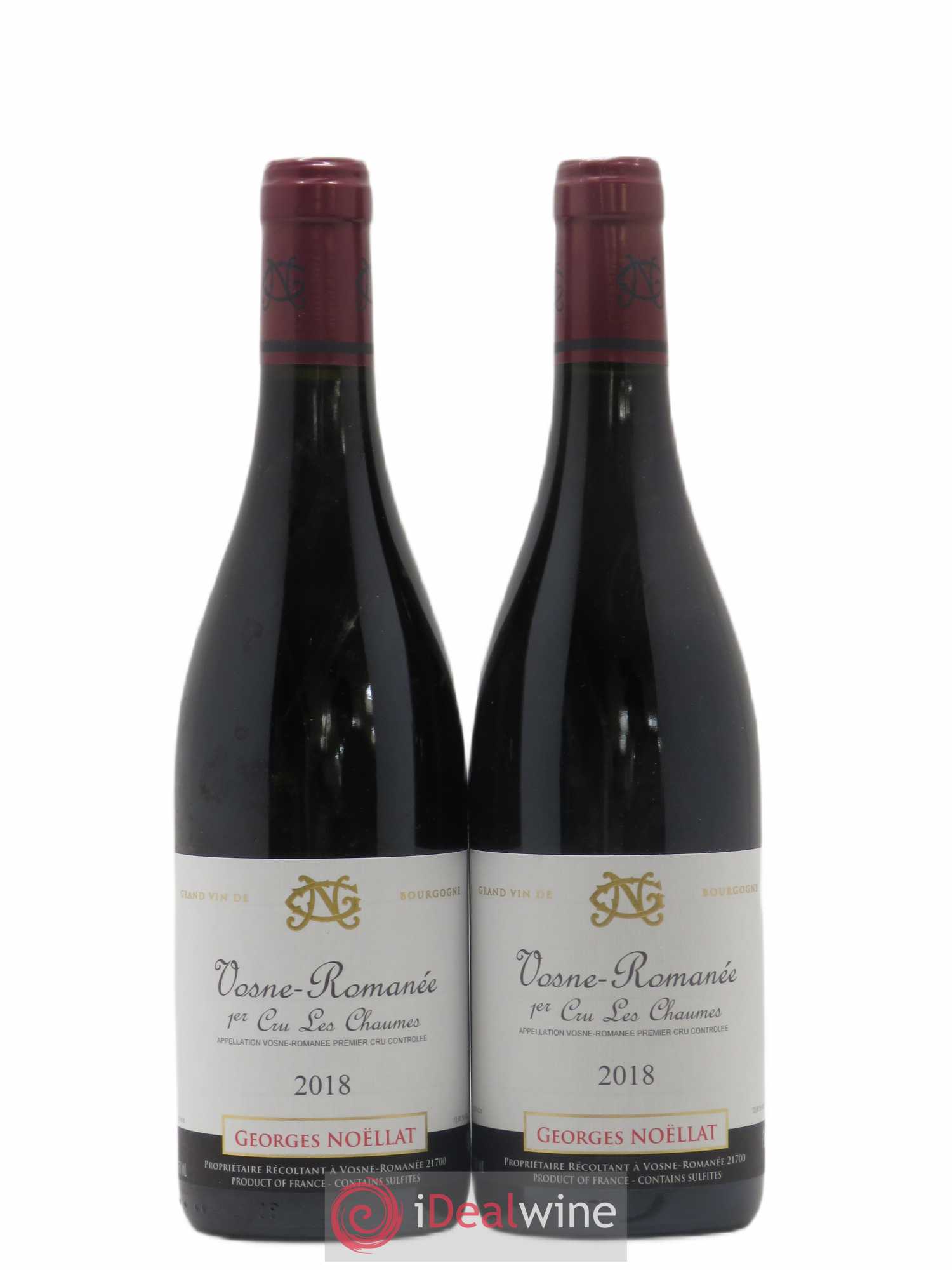 Vosne-Romanée 1er Cru Les Chaumes Georges Noëllat (Domaine) 2018 - Lot de 2 bouteilles - 0