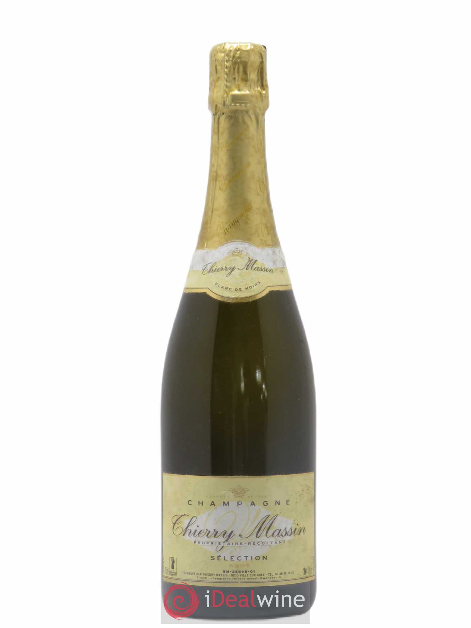 Champagne Sélection Brut Thierry Massin (sans prix de réserve) - Posten von 1 Flasche - 0