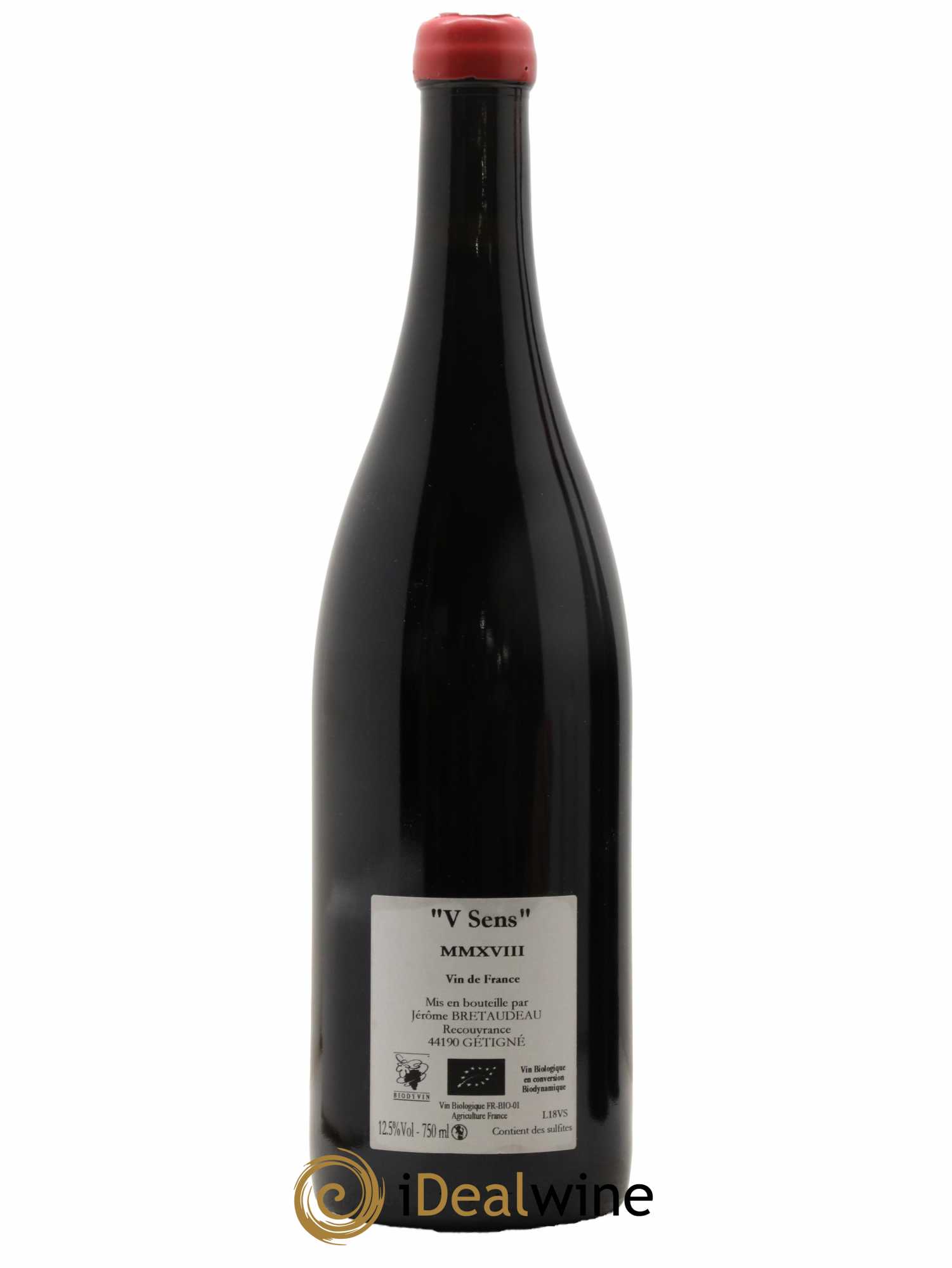 Vin de France V Sens Jérôme Bretaudeau - Domaine de Bellevue 2018 - Lot de 1 bouteille - 1