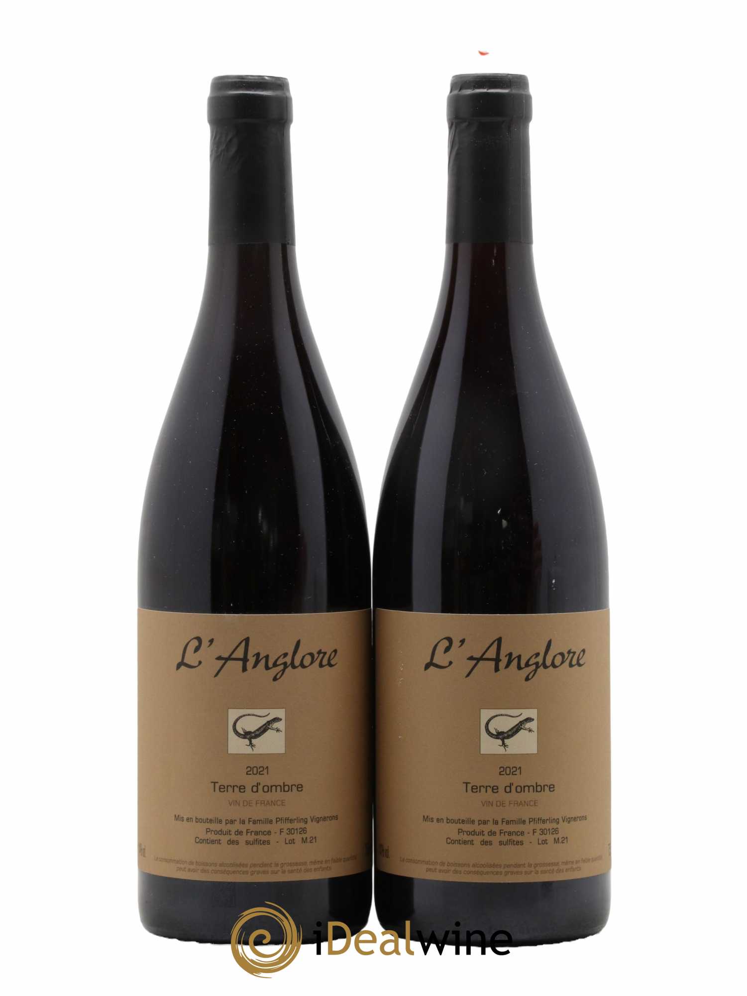 Vin de France Terre d'Ombre L'Anglore 2021 - Lot de 2 bouteilles - 0