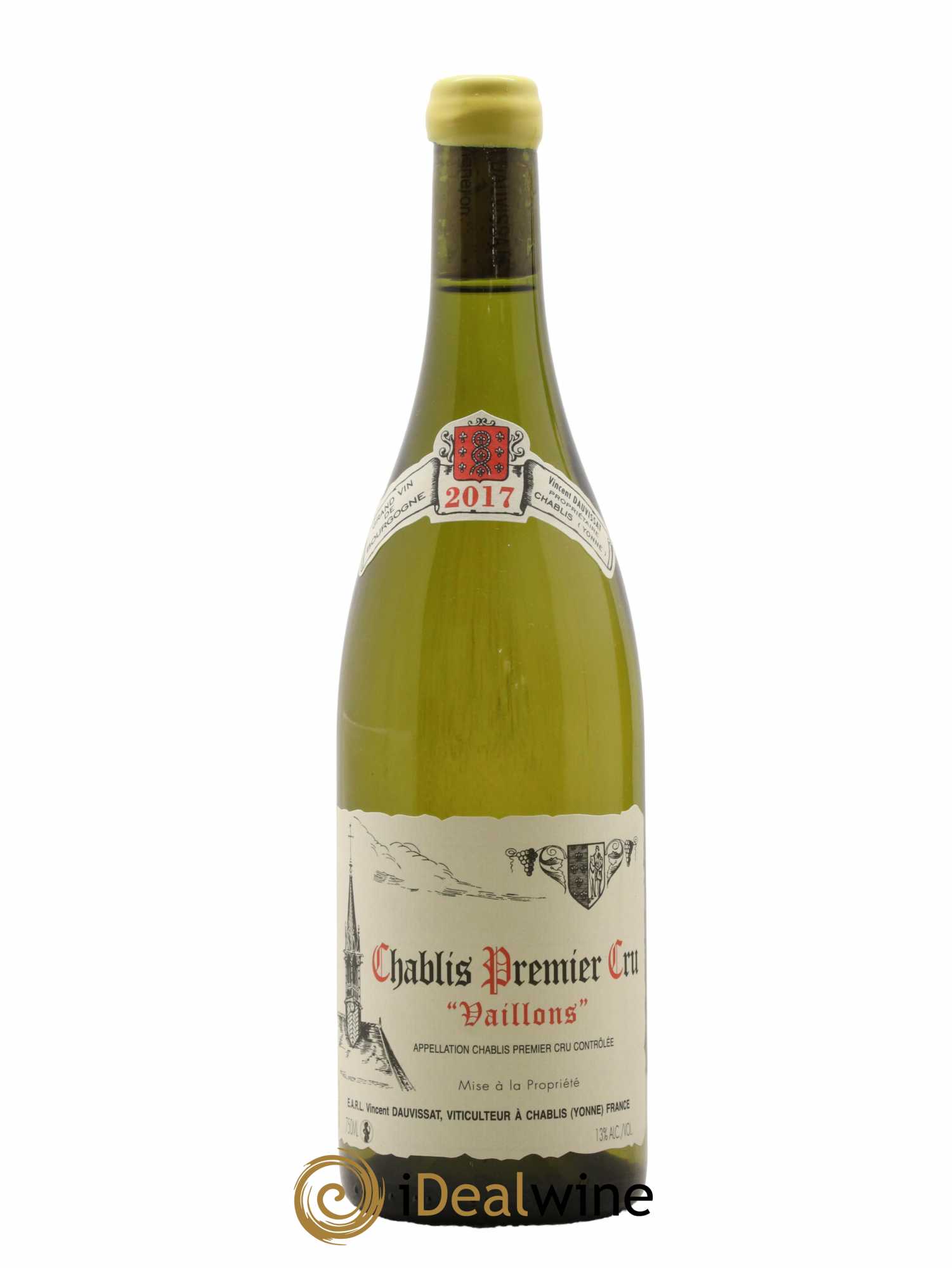 Chablis 1er Cru Vaillons Vincent Dauvissat (Domaine) 2017 - Lot of 1 bottle - 0