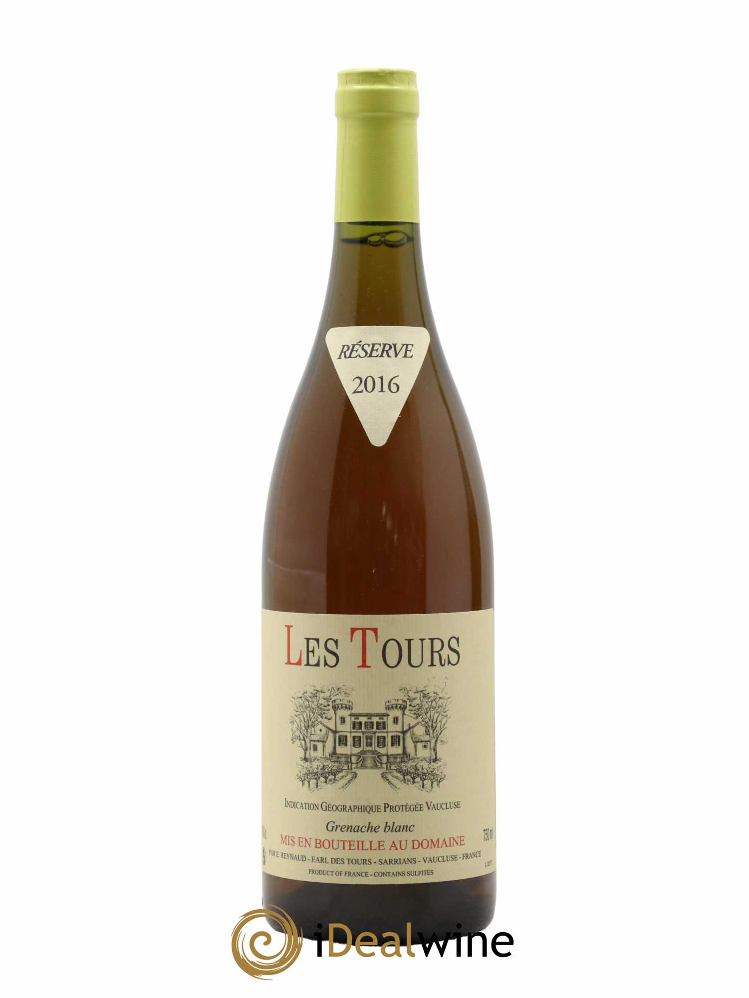 Vaucluse (Vin de Pays de Vaucluse) Les Tours Grenache Blanc Emmanuel Reynaud 2016 - Lot de 1 bouteille - 0