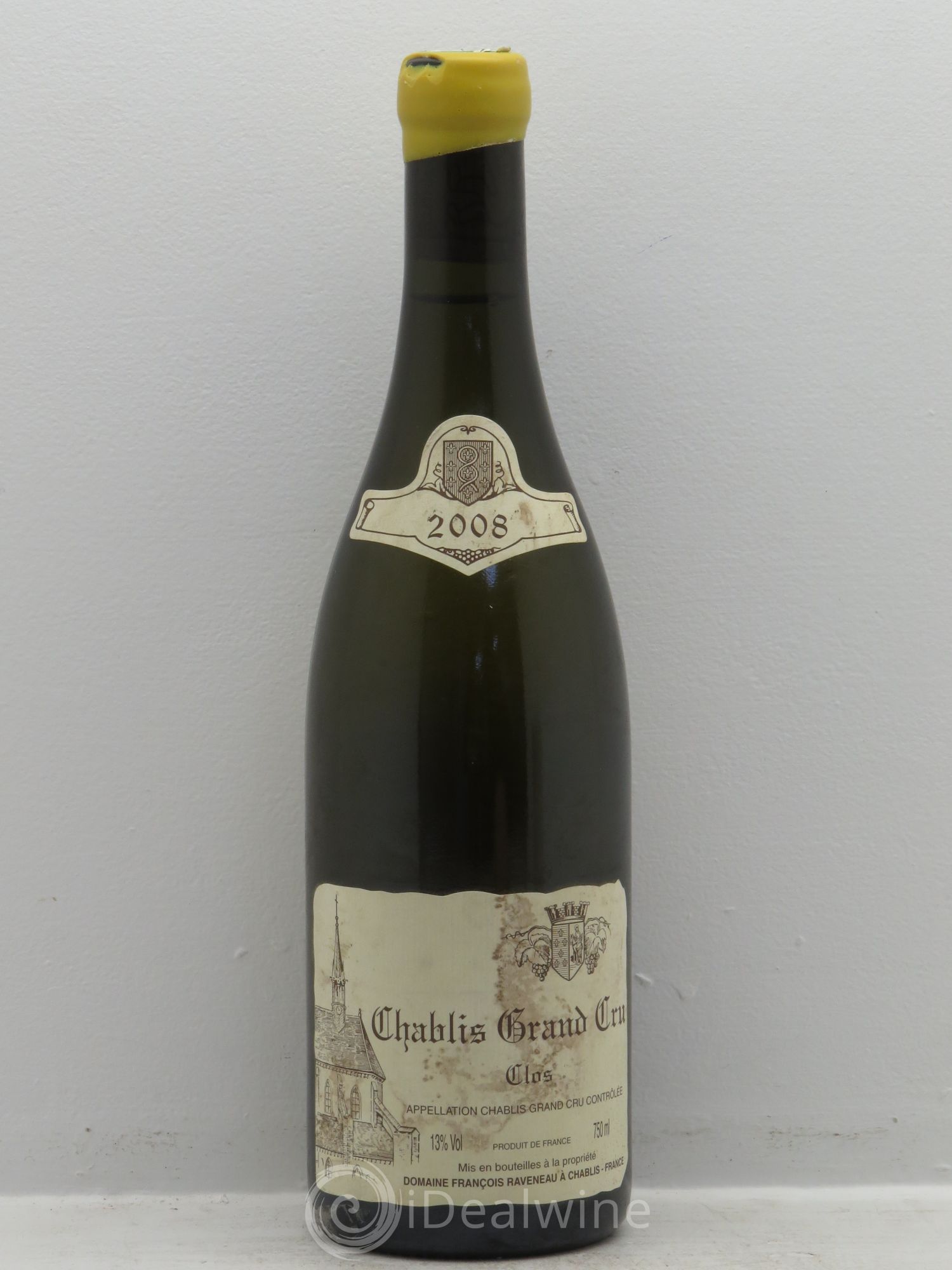 Chablis Grand Cru Clos Raveneau (Domaine) 2008 - Lot de 1 bouteille - 0