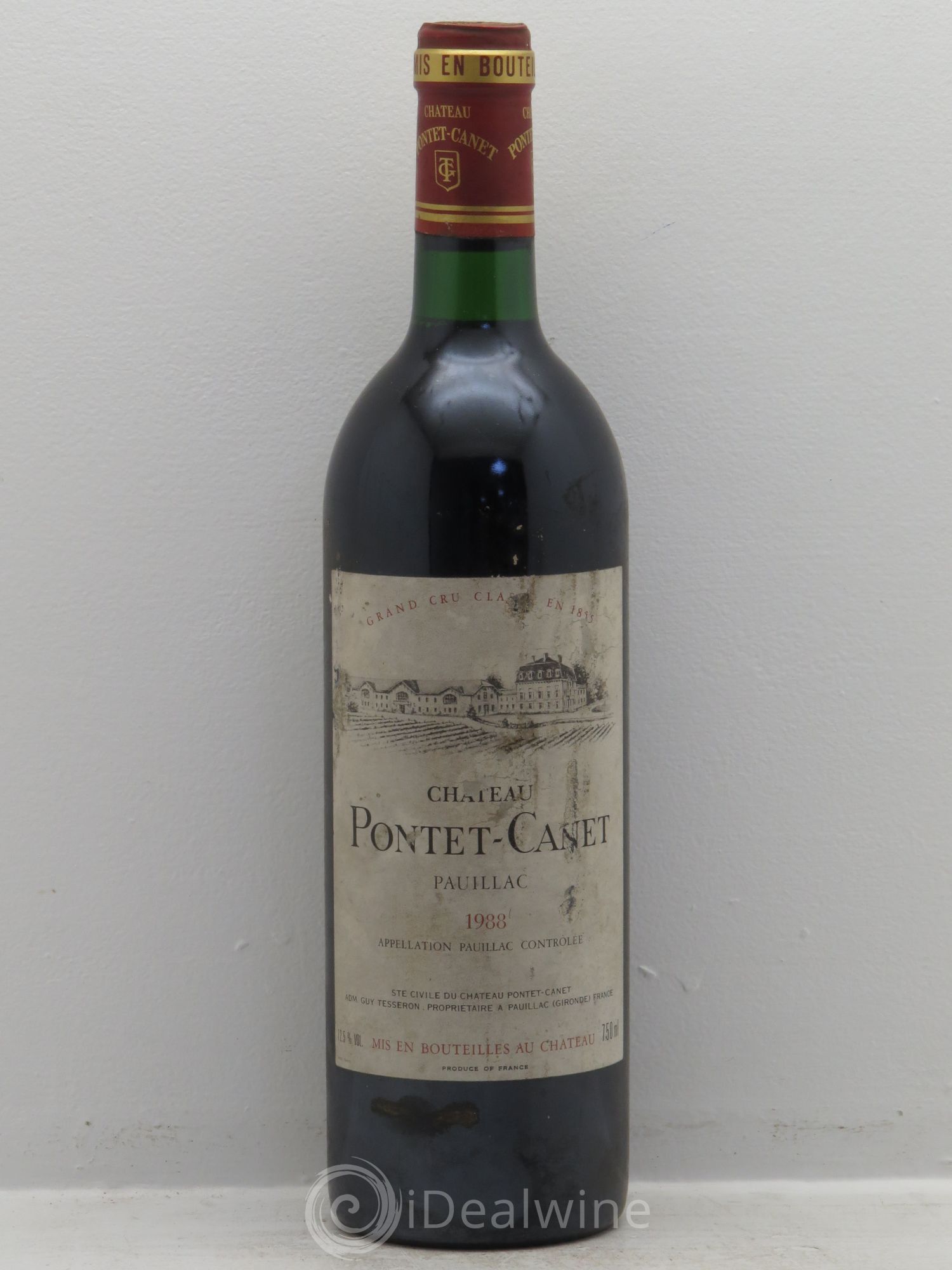 Château Pontet Canet 5ème Grand Cru Classé 1988 - Lot de 1 bouteille - 0