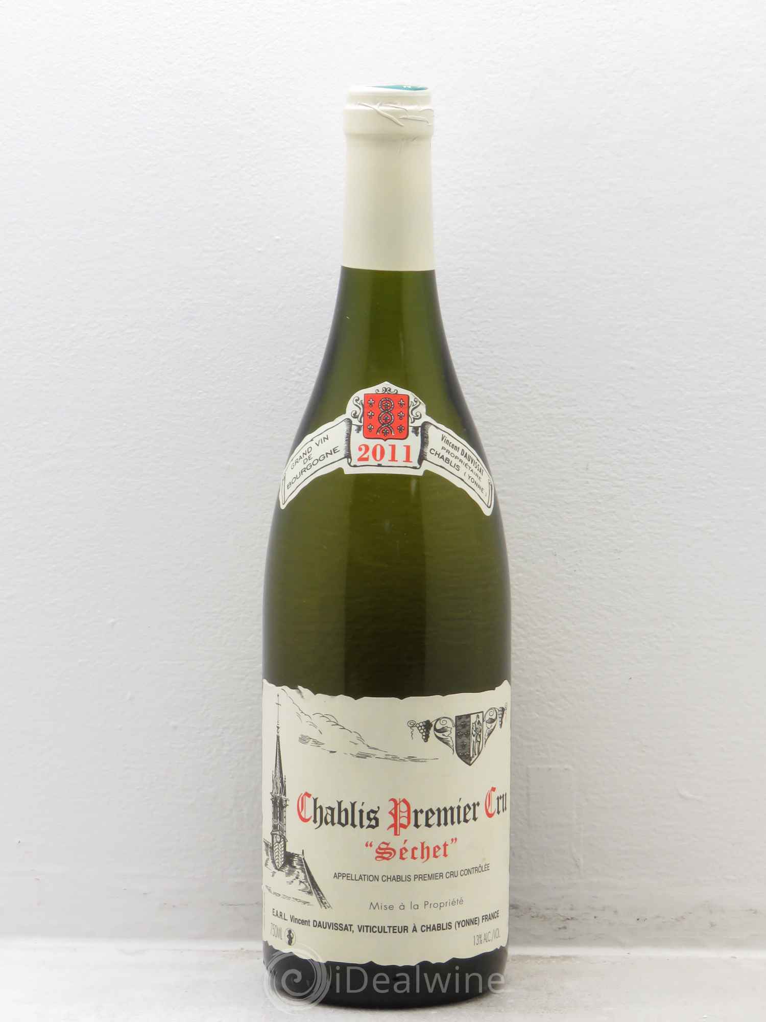 Chablis 1er Cru Séchet Vincent Dauvissat (Domaine) (sans prix de réserve) 2011 - Lot de 1 bouteille - 0