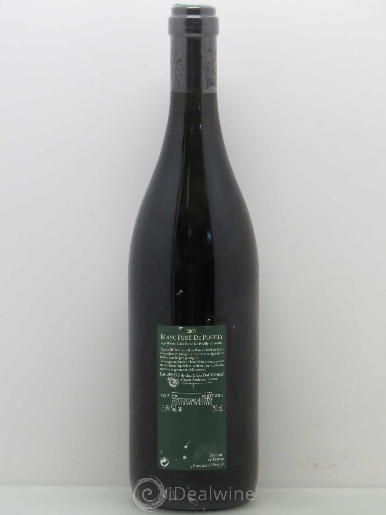 Vin de France (anciennement Pouilly-Fumé) Silex Dagueneau (Domaine Didier - Louis-Benjamin) (sans prix de réserve) 2005 - Lot de 1 bouteille - 1